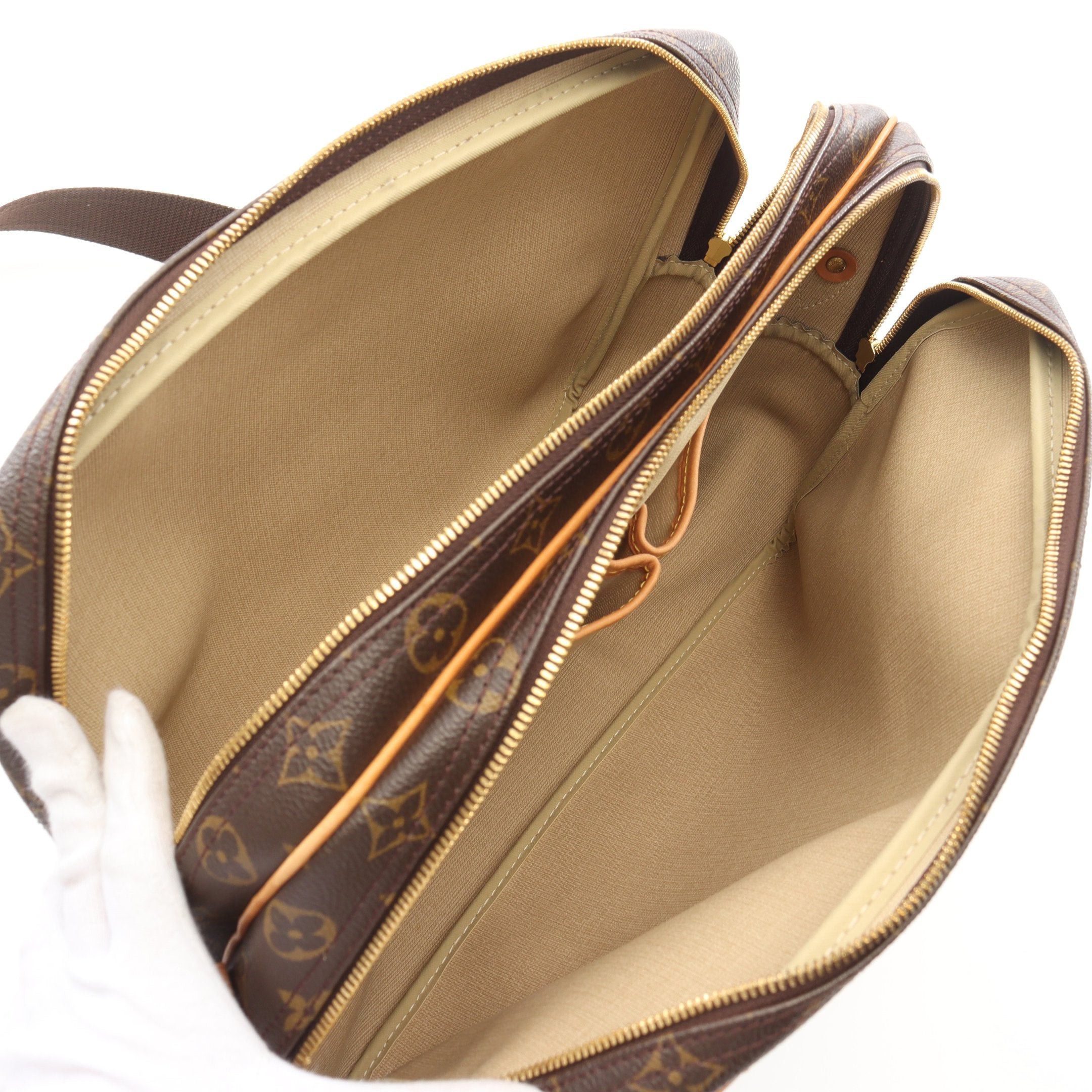 Louis Vuitton Louis Vuitton Reporter Gm Monogram Shoulder Bag Leather Brown Size ONE SIZE - 3 Thumbnail