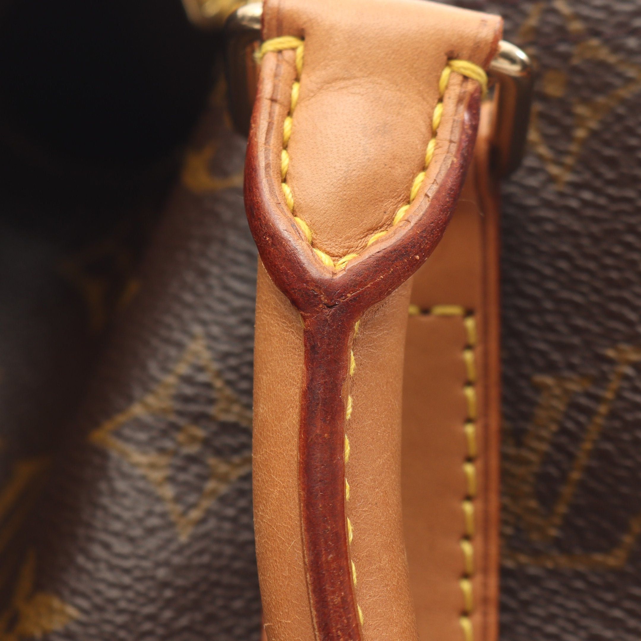 Louis Vuitton Louis Vuitton Keepall 45 Monogram Boston Bag Leather Brown Size ONE SIZE - 6 Thumbnail