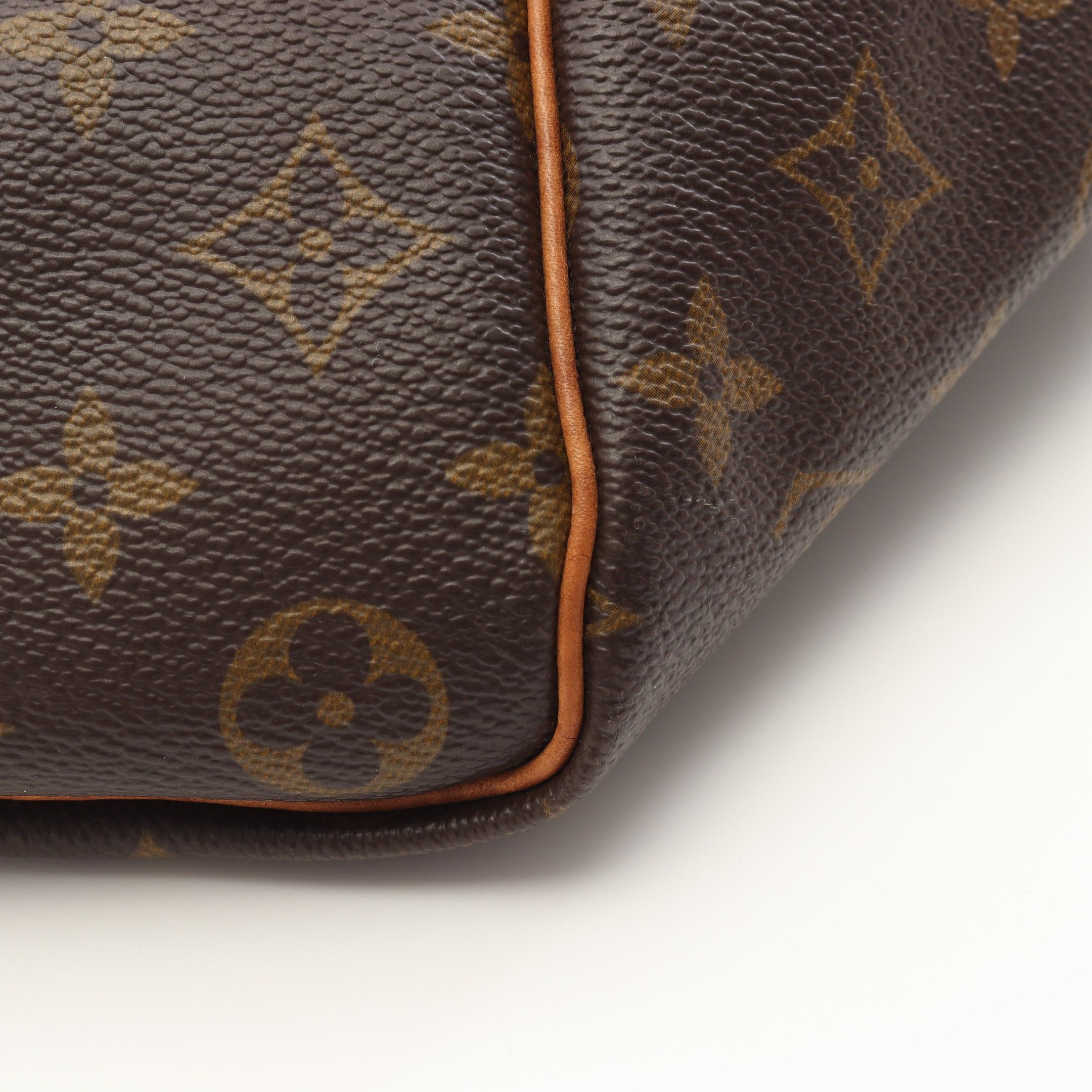 Louis Vuitton Louis Vuitton Keepall 45 Monogram Boston Bag Leather Brown Size ONE SIZE - 10 Thumbnail