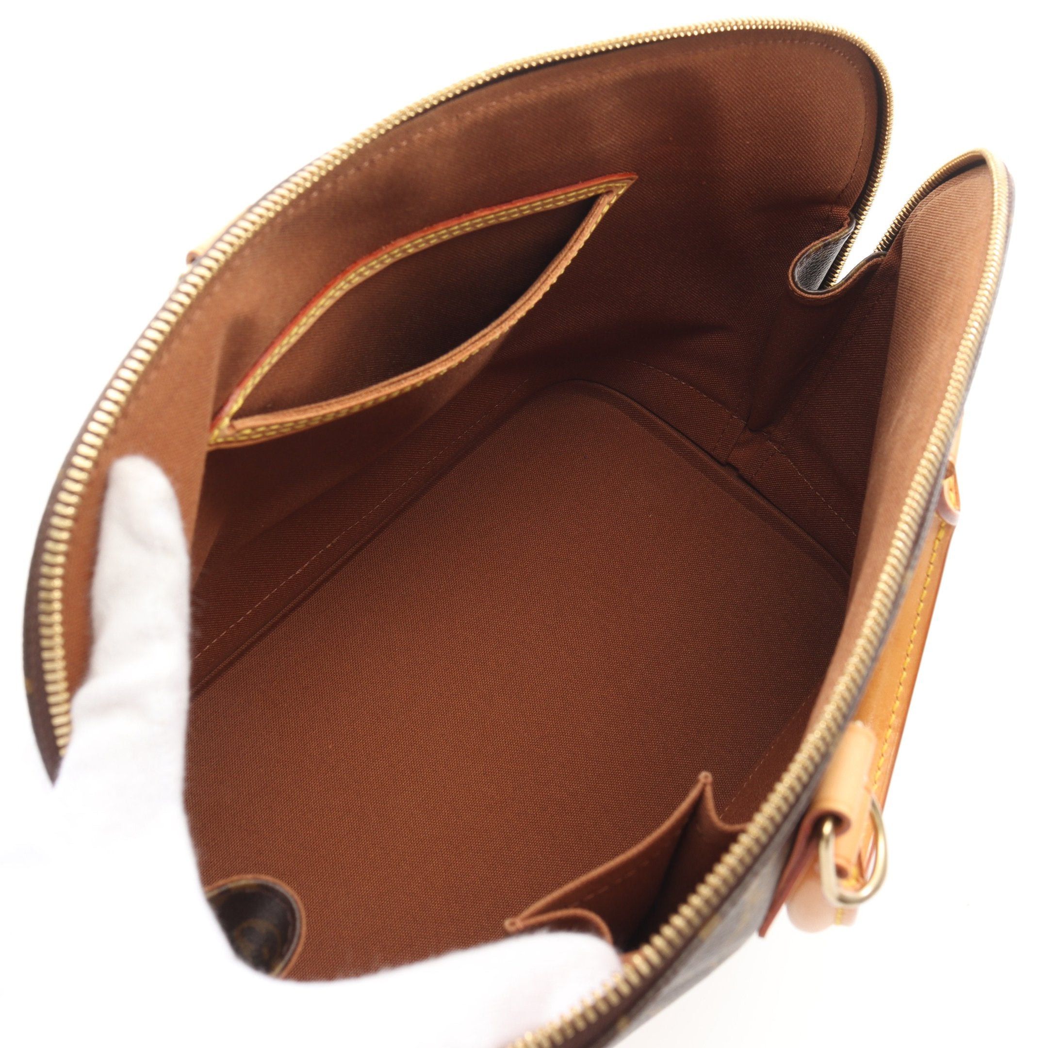 Louis Vuitton Louis Vuitton Alma Pm Monogram Handbag Leather Brown Size ONE SIZE - 3 Thumbnail