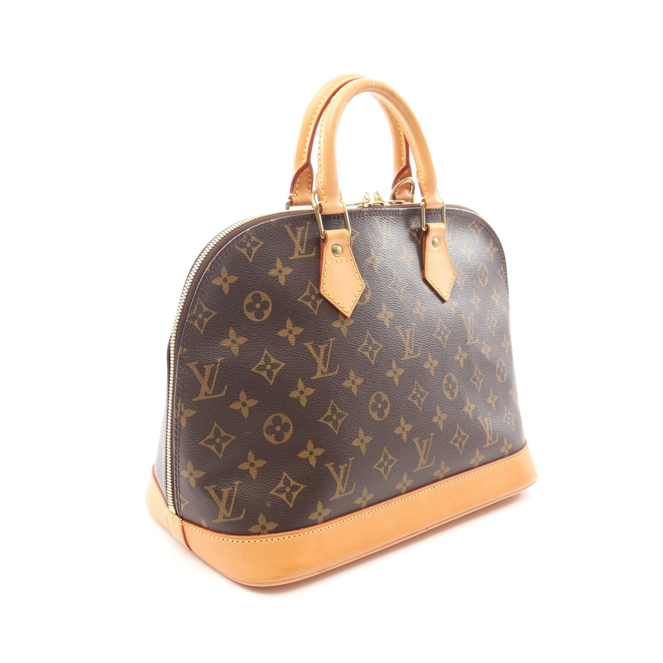 Louis Vuitton Louis Vuitton Alma Pm Monogram Handbag Leather Brown Size ONE SIZE - 2 Thumbnail