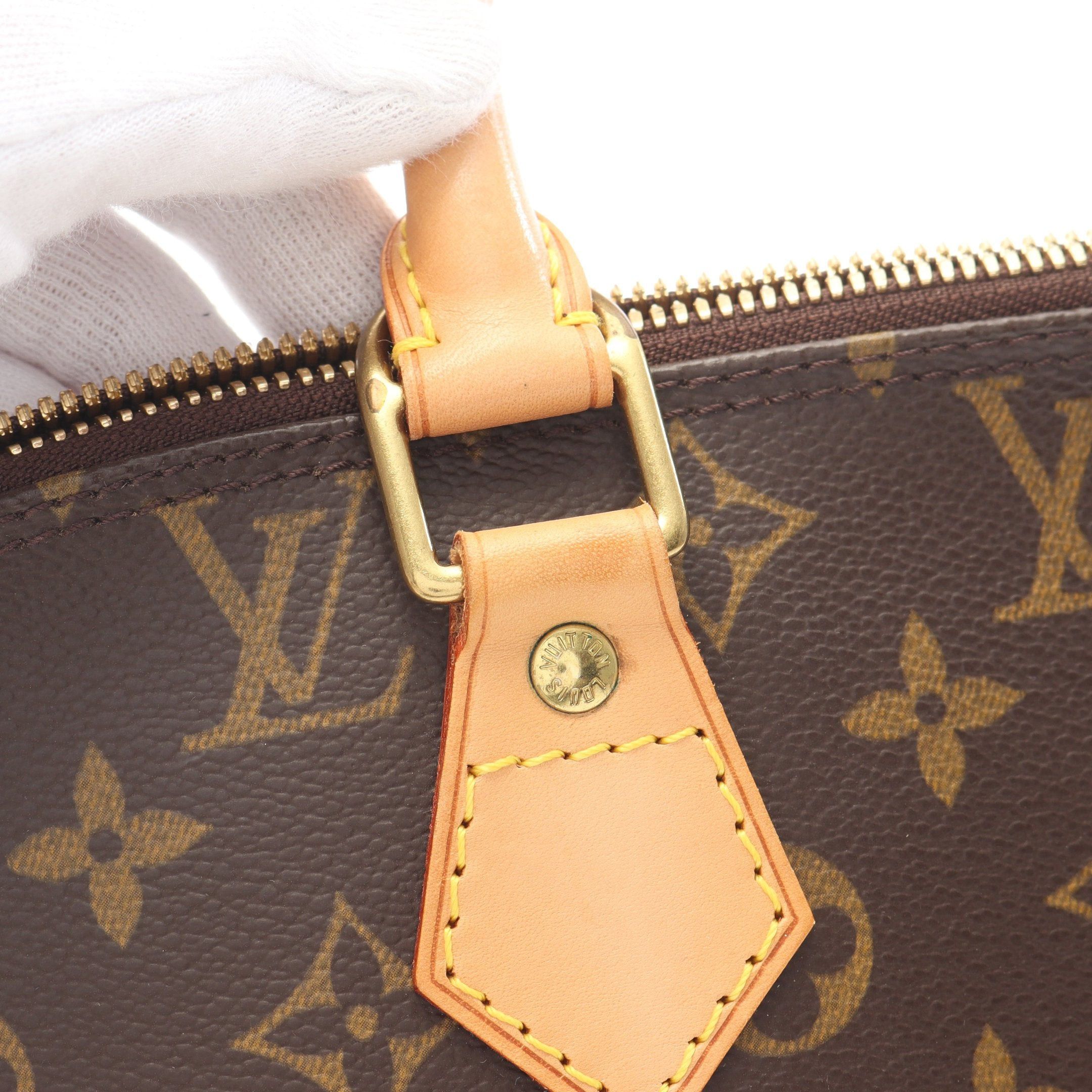 Louis Vuitton Louis Vuitton Alma Pm Monogram Handbag Leather Brown Size ONE SIZE - 9 Thumbnail