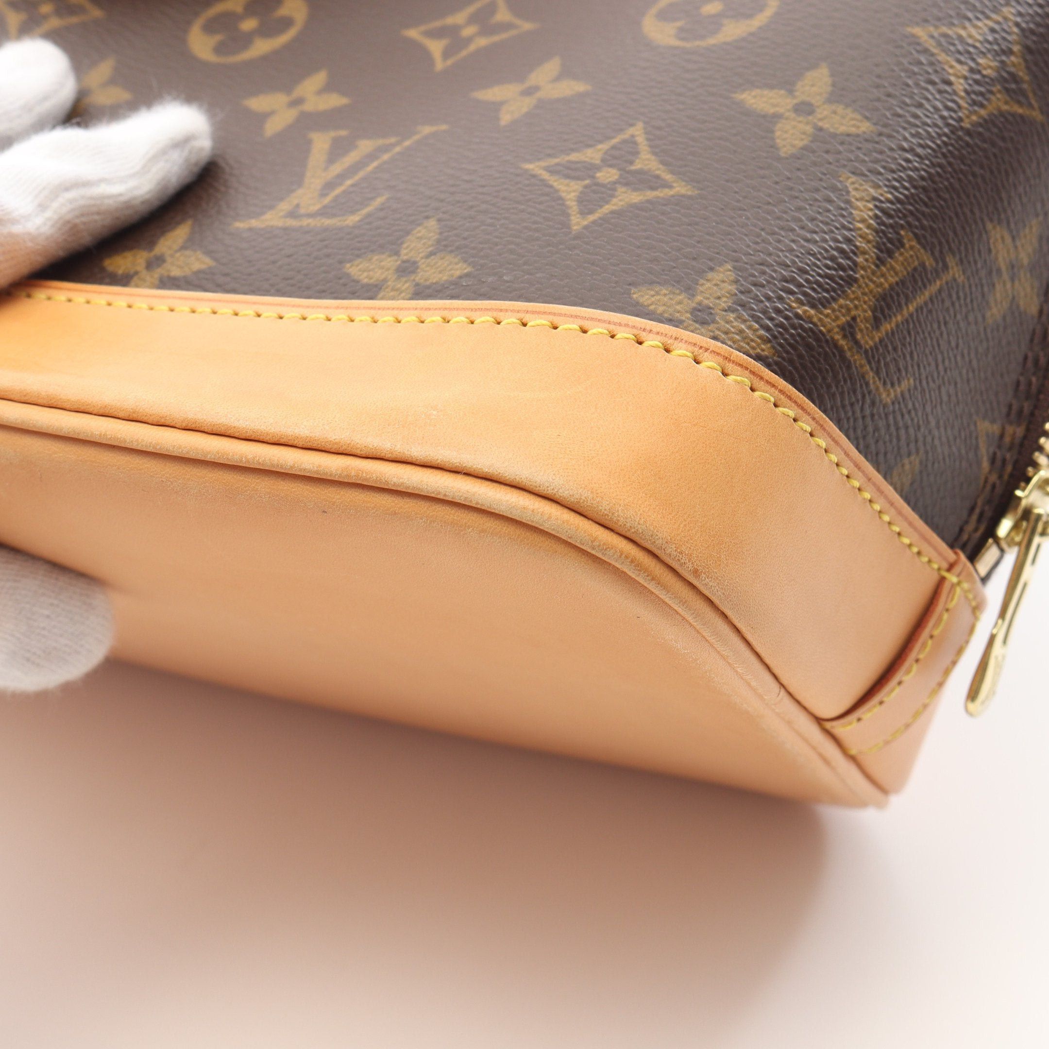 Louis Vuitton Louis Vuitton Alma Pm Monogram Handbag Leather Brown Size ONE SIZE - 7 Thumbnail