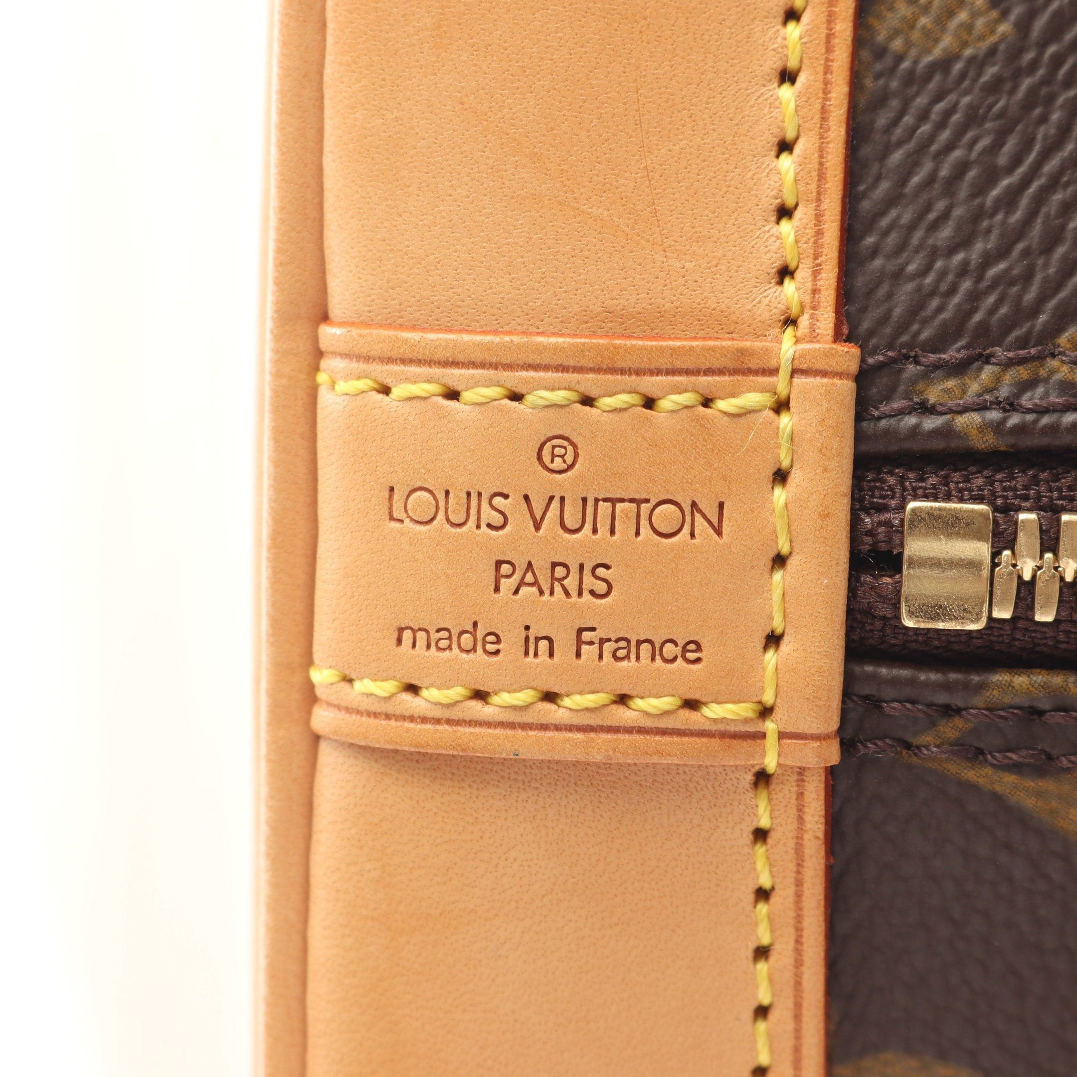 Louis Vuitton Louis Vuitton Alma Pm Monogram Handbag Leather Brown Size ONE SIZE - 4 Thumbnail