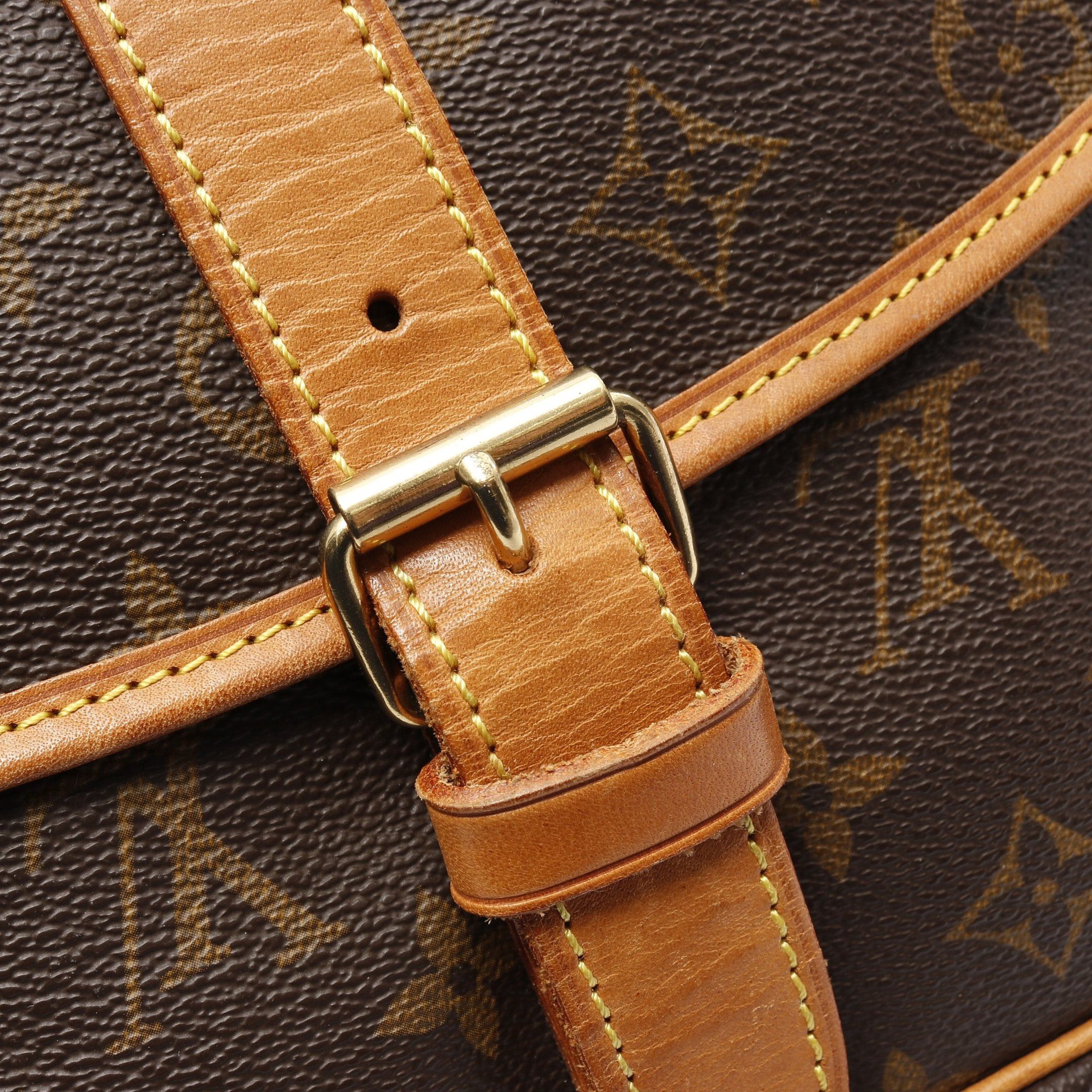 Louis Vuitton Louis Vuitton Saumur 35 Monogram Shoulder Bag Leather Brown Size ONE SIZE - 12 Thumbnail