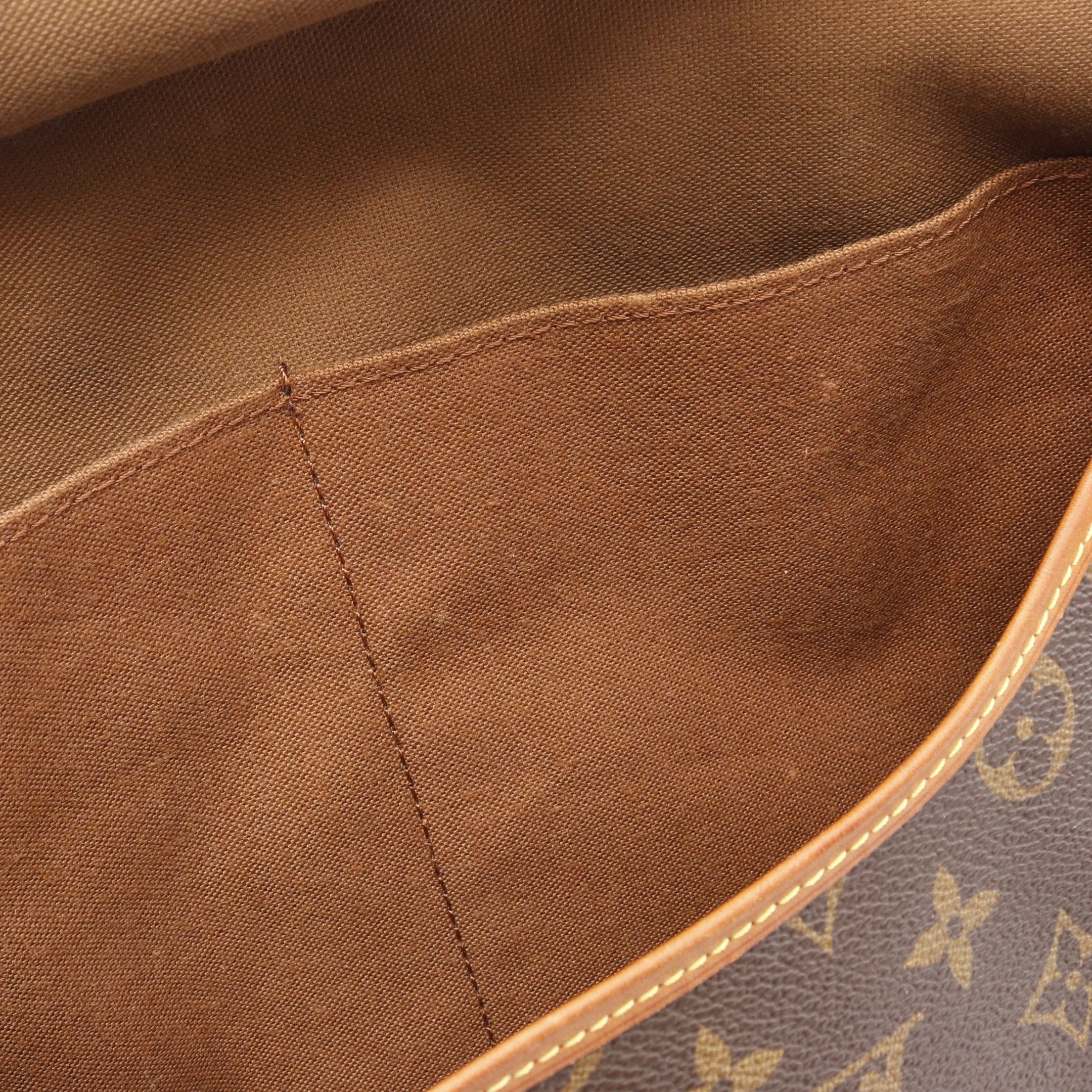 Louis Vuitton Louis Vuitton Saumur 35 Monogram Shoulder Bag Leather Brown Size ONE SIZE - 7 Thumbnail