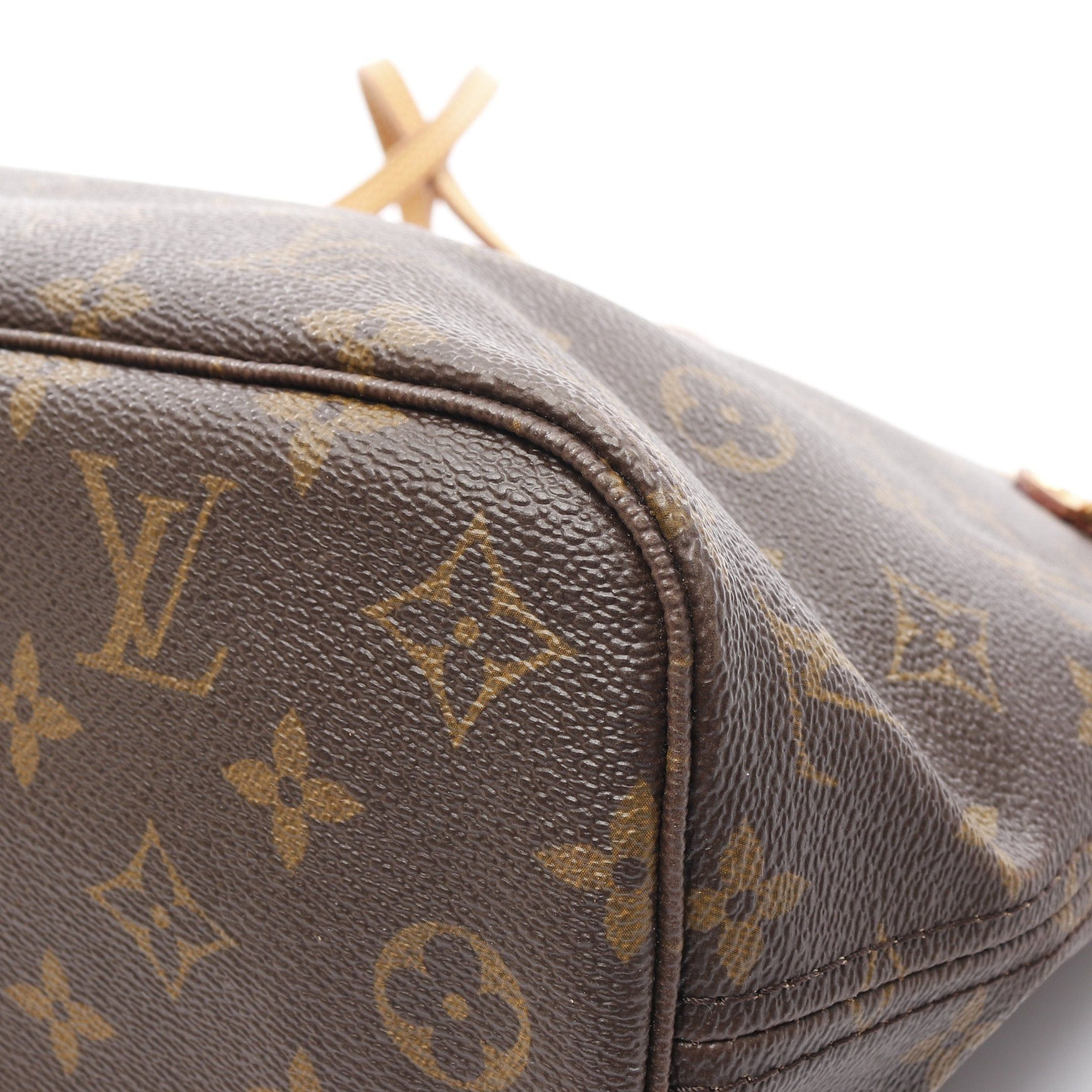 Louis Vuitton Louis Vuitton Neverfull Pm Monogram Handbag Tote Bag Leather Brown Size ONE SIZE - 10 Thumbnail