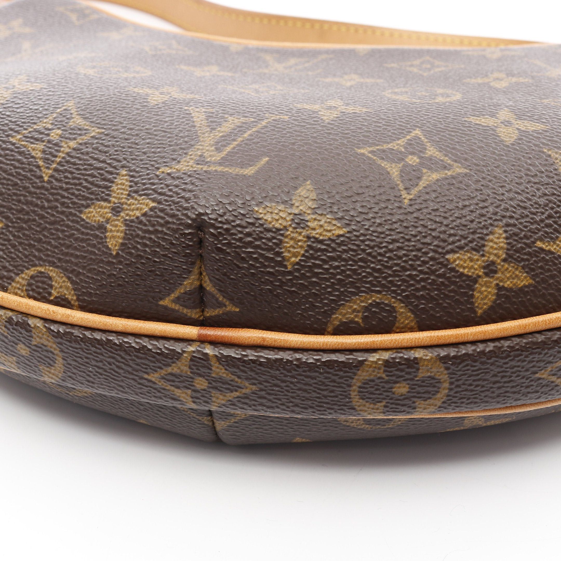 Louis Vuitton Louis Vuitton Pochette Croissant Monogram Shoulder Bag Leather Brown Size ONE SIZE - 7 Thumbnail