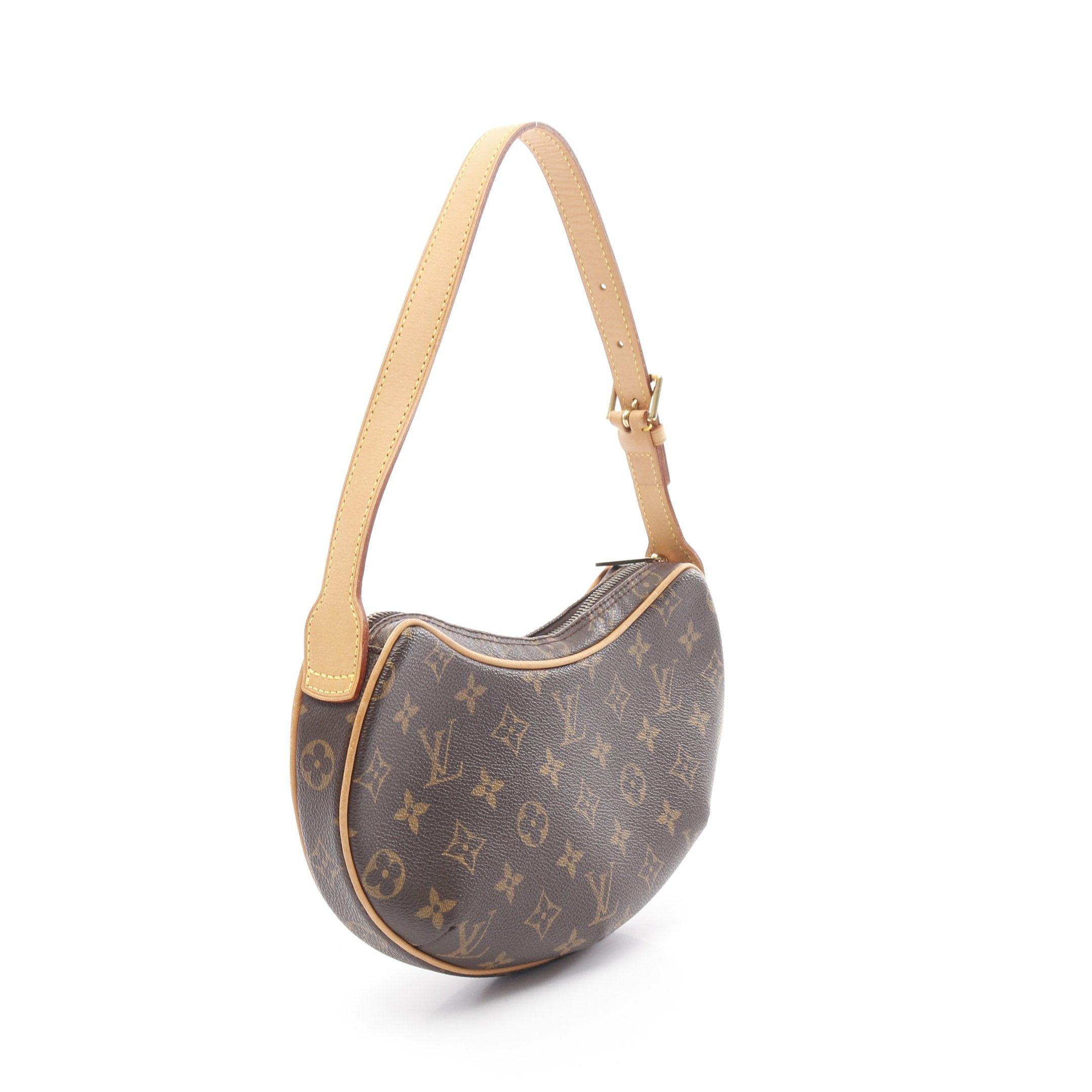 Louis Vuitton Louis Vuitton Pochette Croissant Monogram Shoulder Bag Leather Brown Size ONE SIZE - 2 Thumbnail