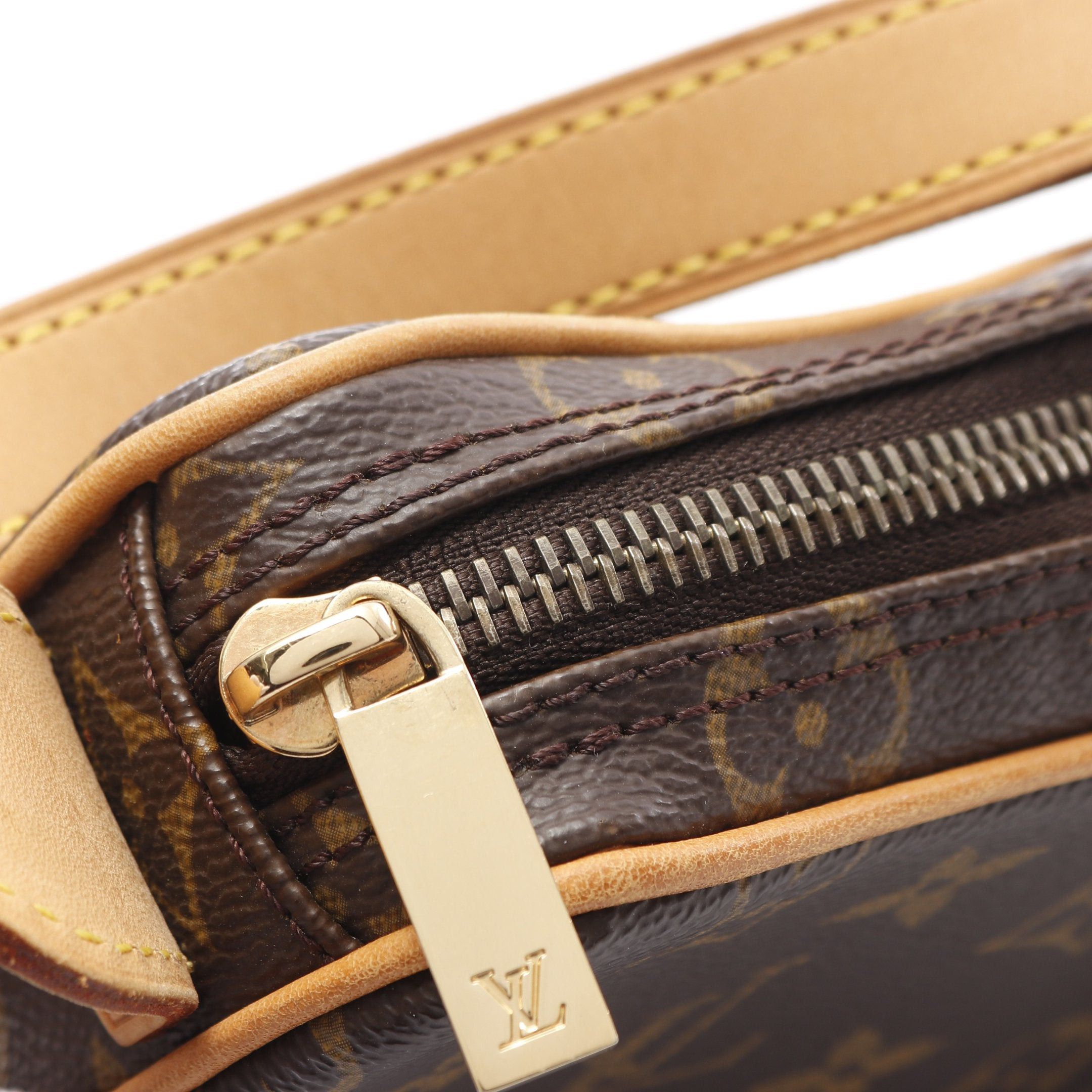 Louis Vuitton Louis Vuitton Pochette Croissant Monogram Shoulder Bag Leather Brown Size ONE SIZE - 6 Thumbnail