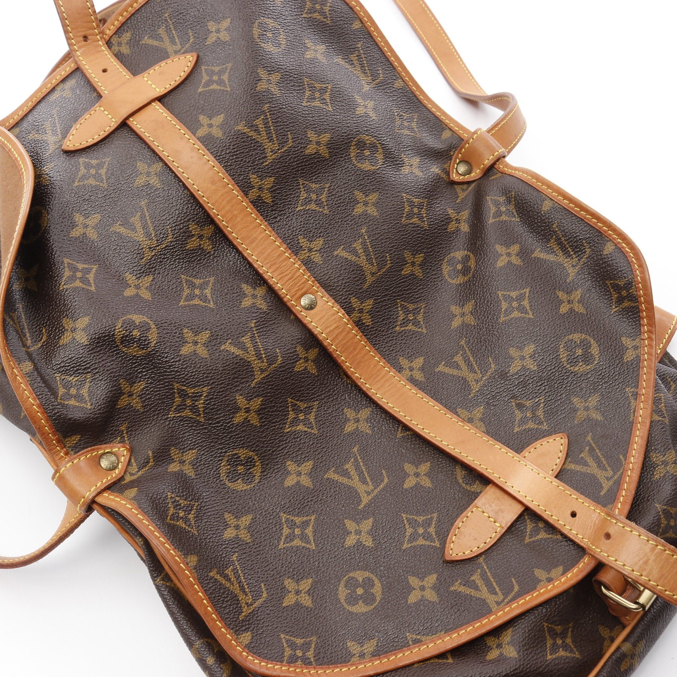 Louis Vuitton Louis Vuitton Saumur 30 Monogram Shoulder Bag Leather Brown Size ONE SIZE - 8 Thumbnail