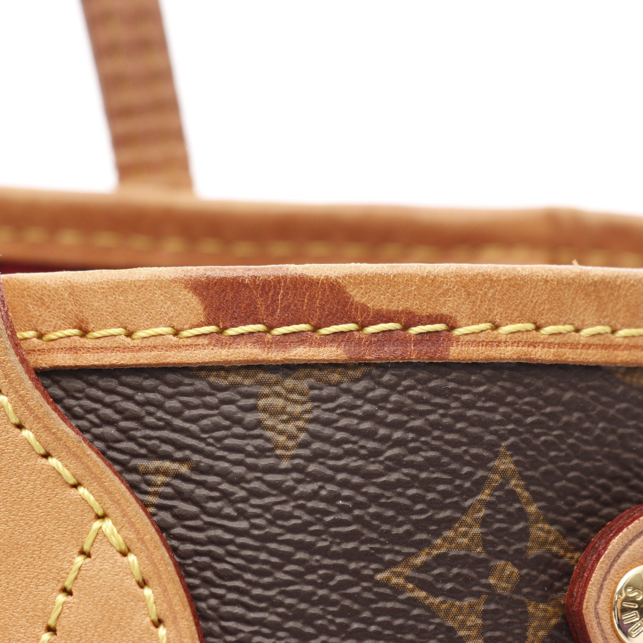 Louis Vuitton Louis Vuitton Neverfull Pm Monogram Pivoine Handbag Tote Bag Leather Brown Size ONE SIZE - 7 Thumbnail
