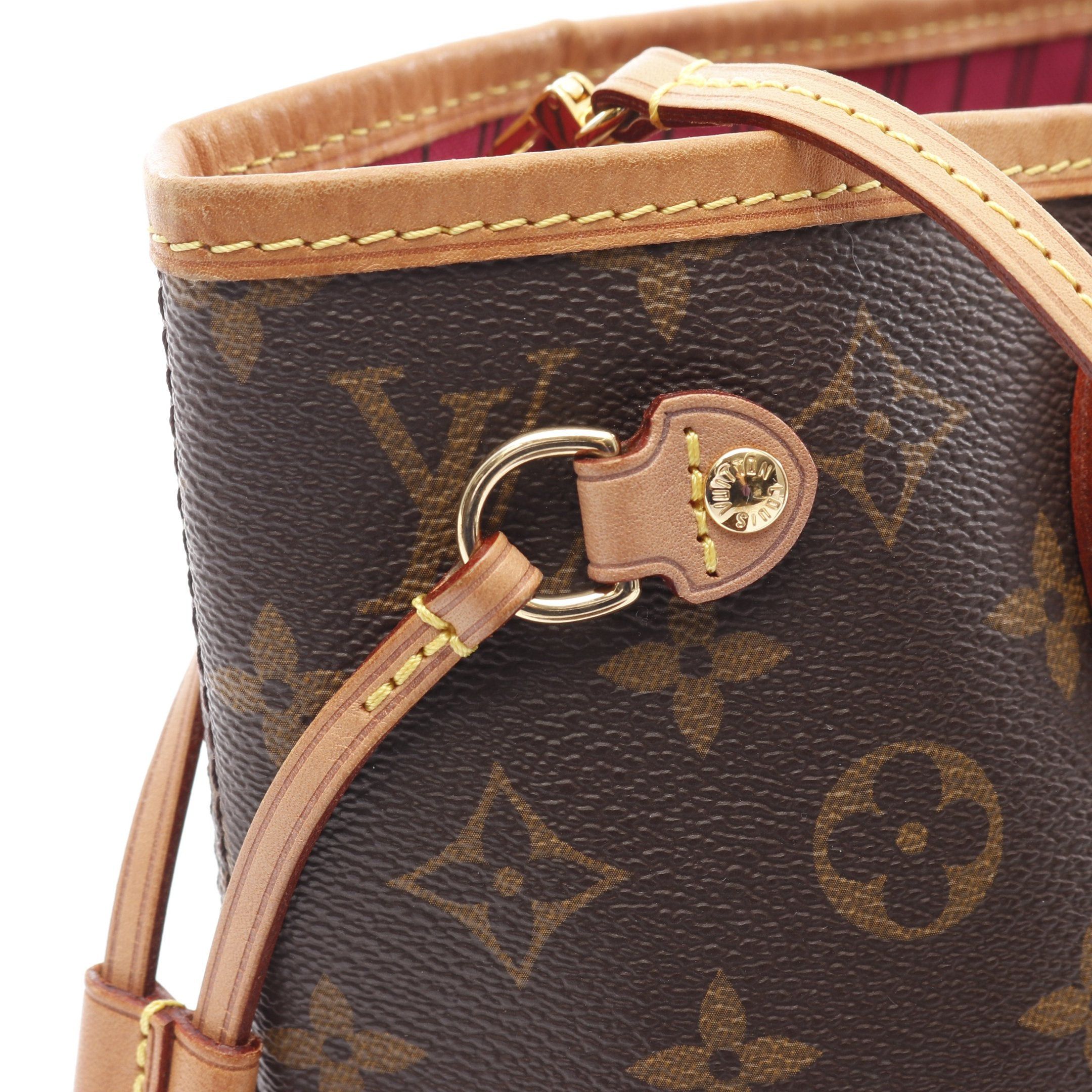Louis Vuitton Louis Vuitton Neverfull Pm Monogram Pivoine Handbag Tote Bag Leather Brown Size ONE SIZE - 8 Thumbnail