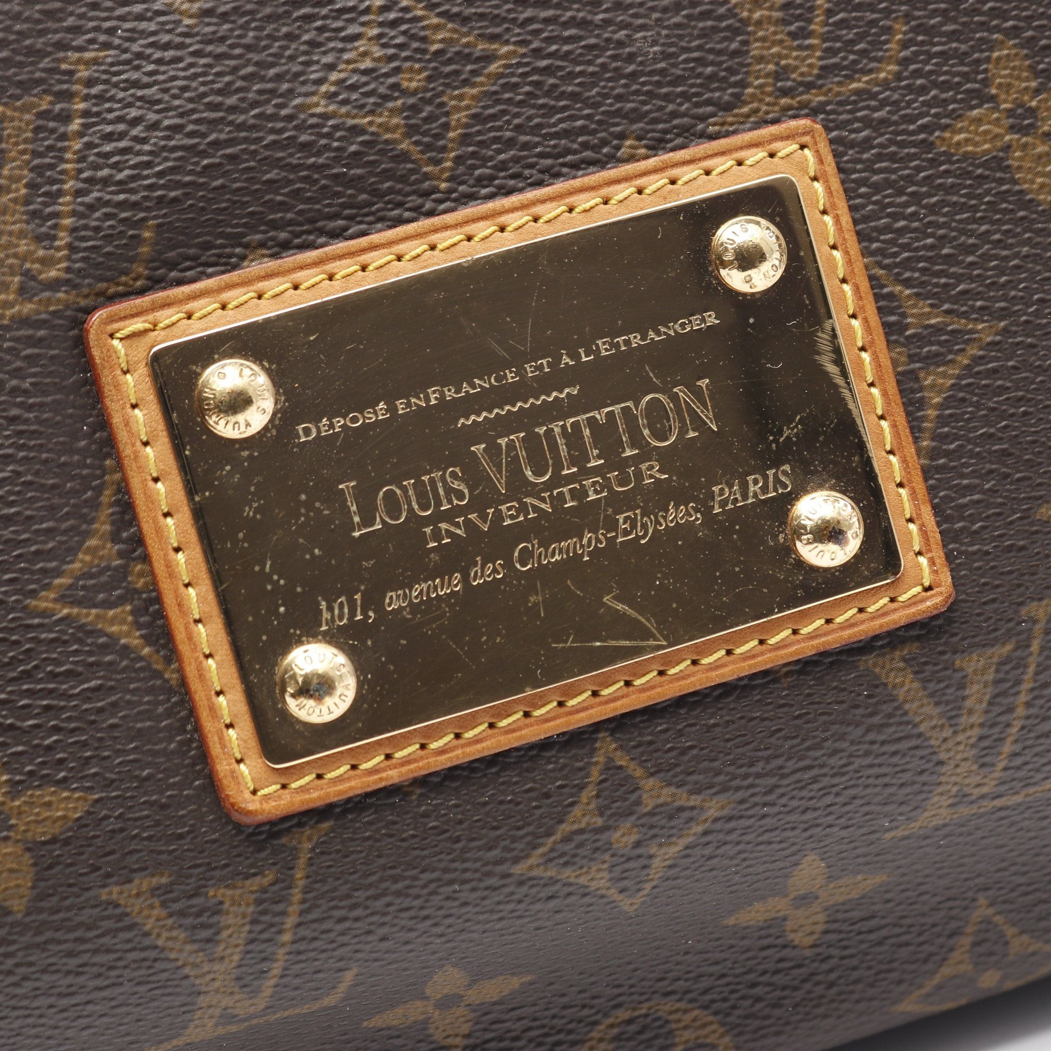 Louis Vuitton Louis Vuitton Thames Pm Monogram Shoulder Bag Leather Brown Size ONE SIZE - 7 Thumbnail