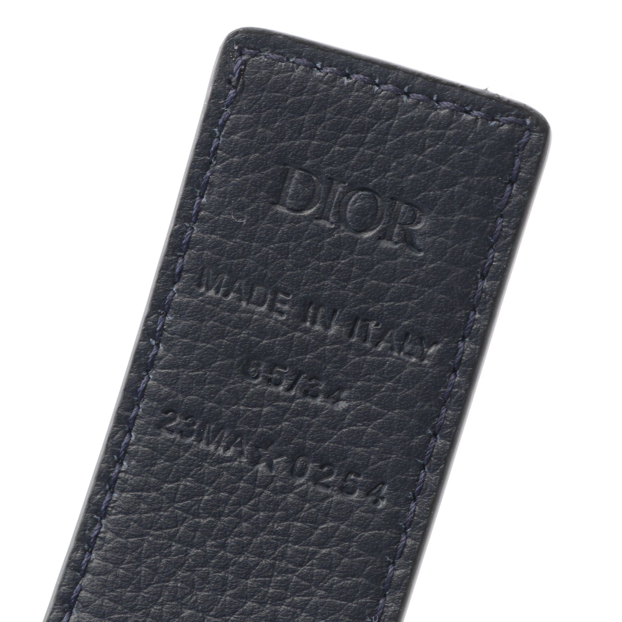 Dior Dior Cd Logo Belt Leather Black Size ONE SIZE - 4 Thumbnail