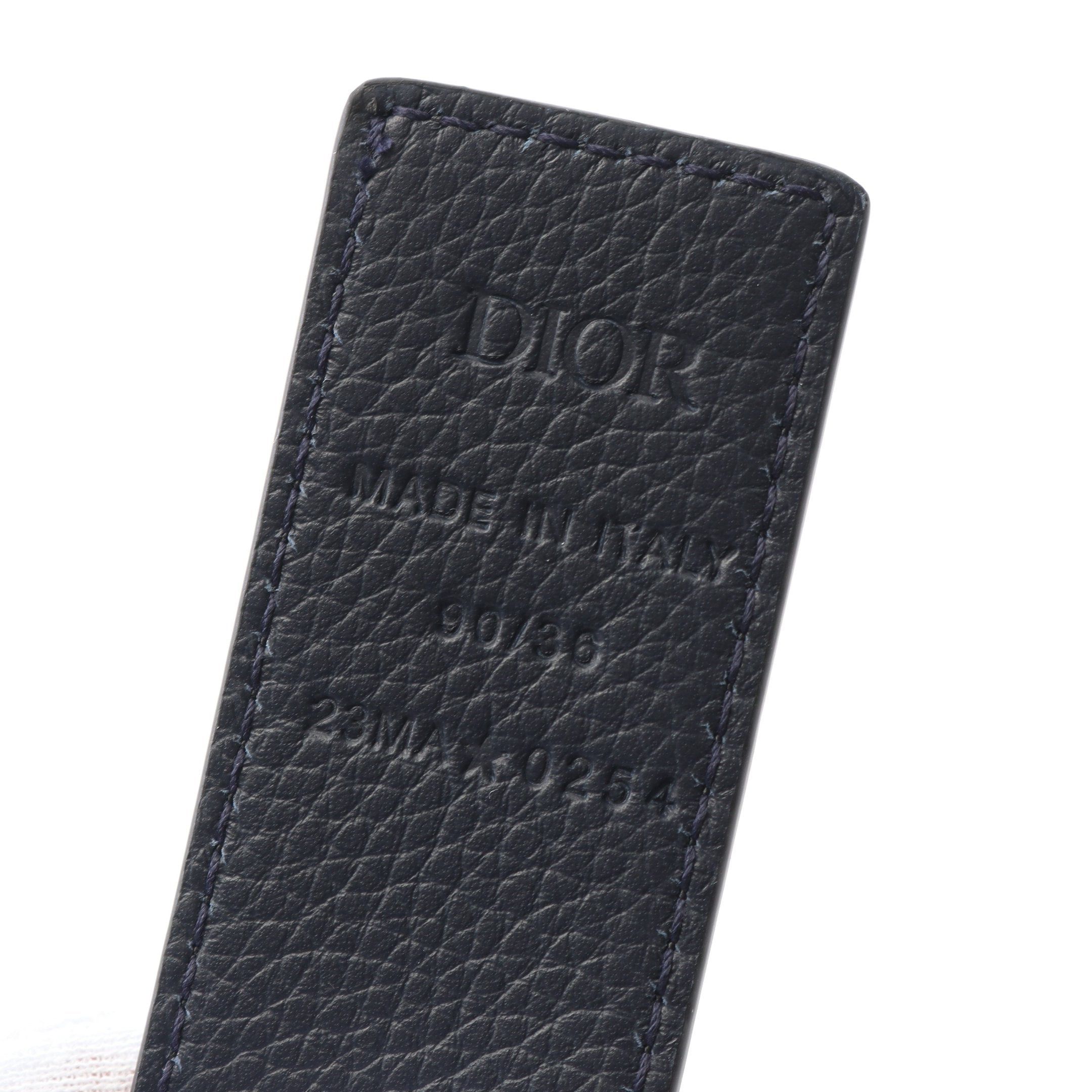 Dior Dior Cd Logo Belt Leather Black Size ONE SIZE - 4 Thumbnail
