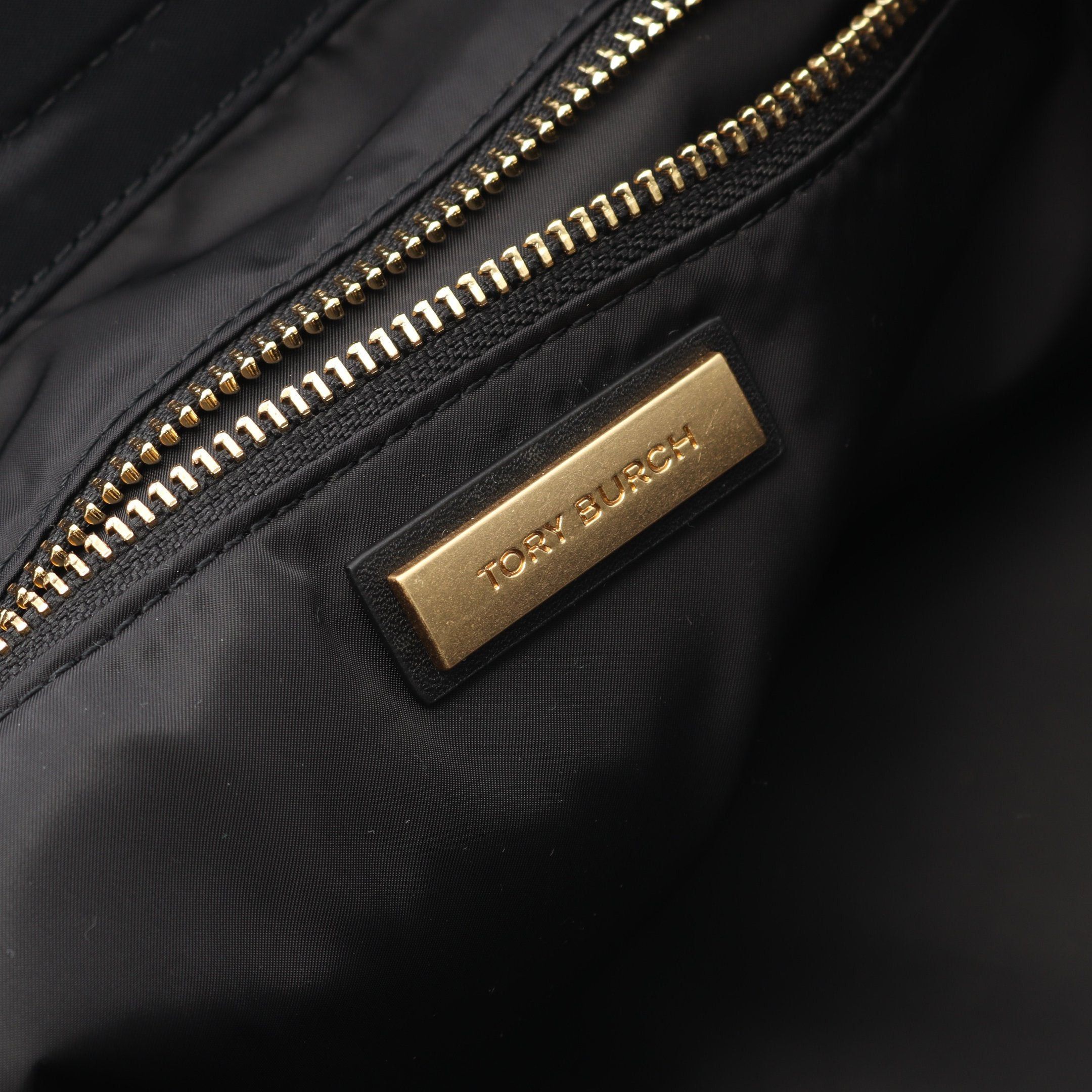 Tory Burch Tory Burch Ella Chain Shoulder Bag Tote Nylon Leather Black Size ONE SIZE - 4 Thumbnail