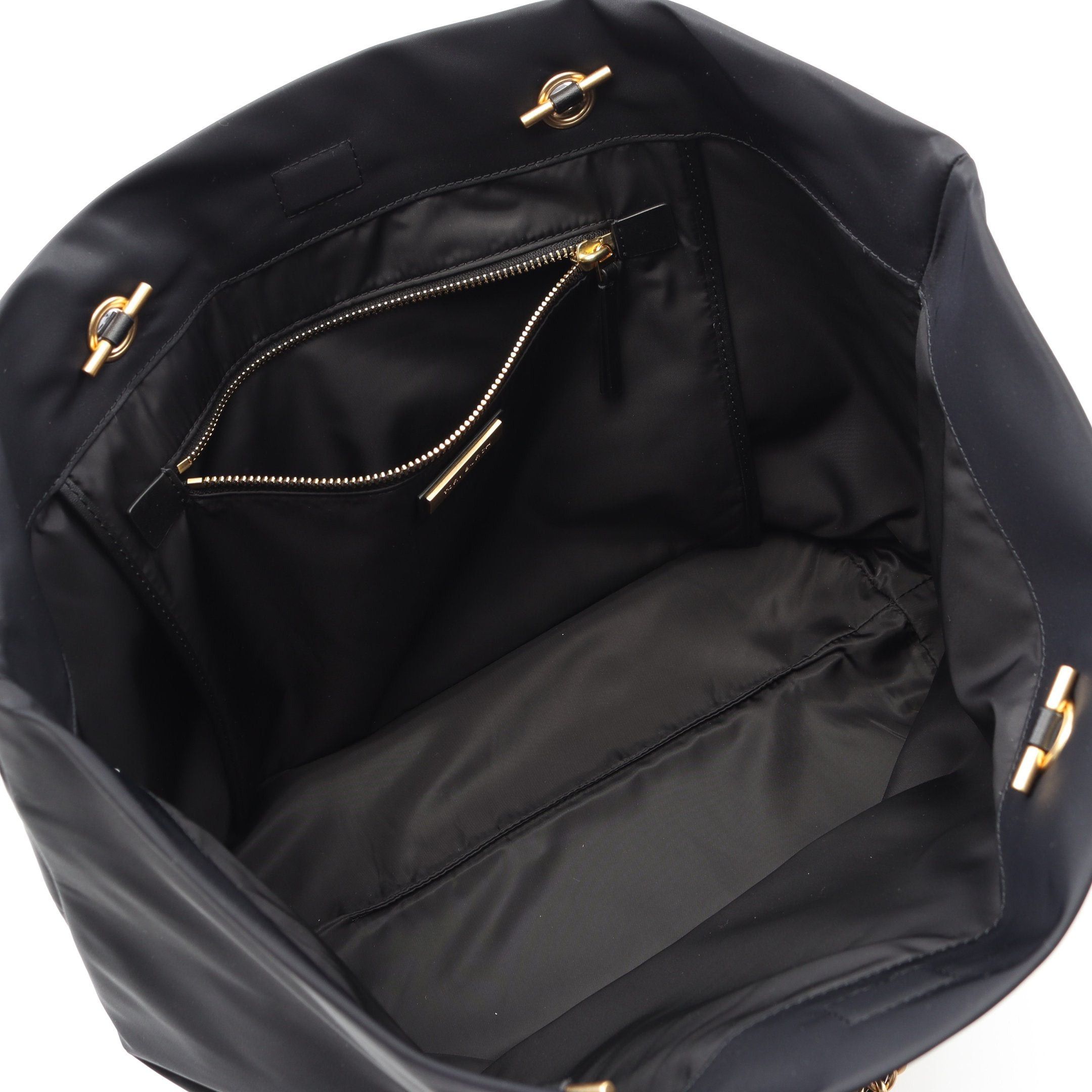 Tory Burch Tory Burch Ella Chain Shoulder Bag Tote Nylon Leather Black Size ONE SIZE - 3 Thumbnail