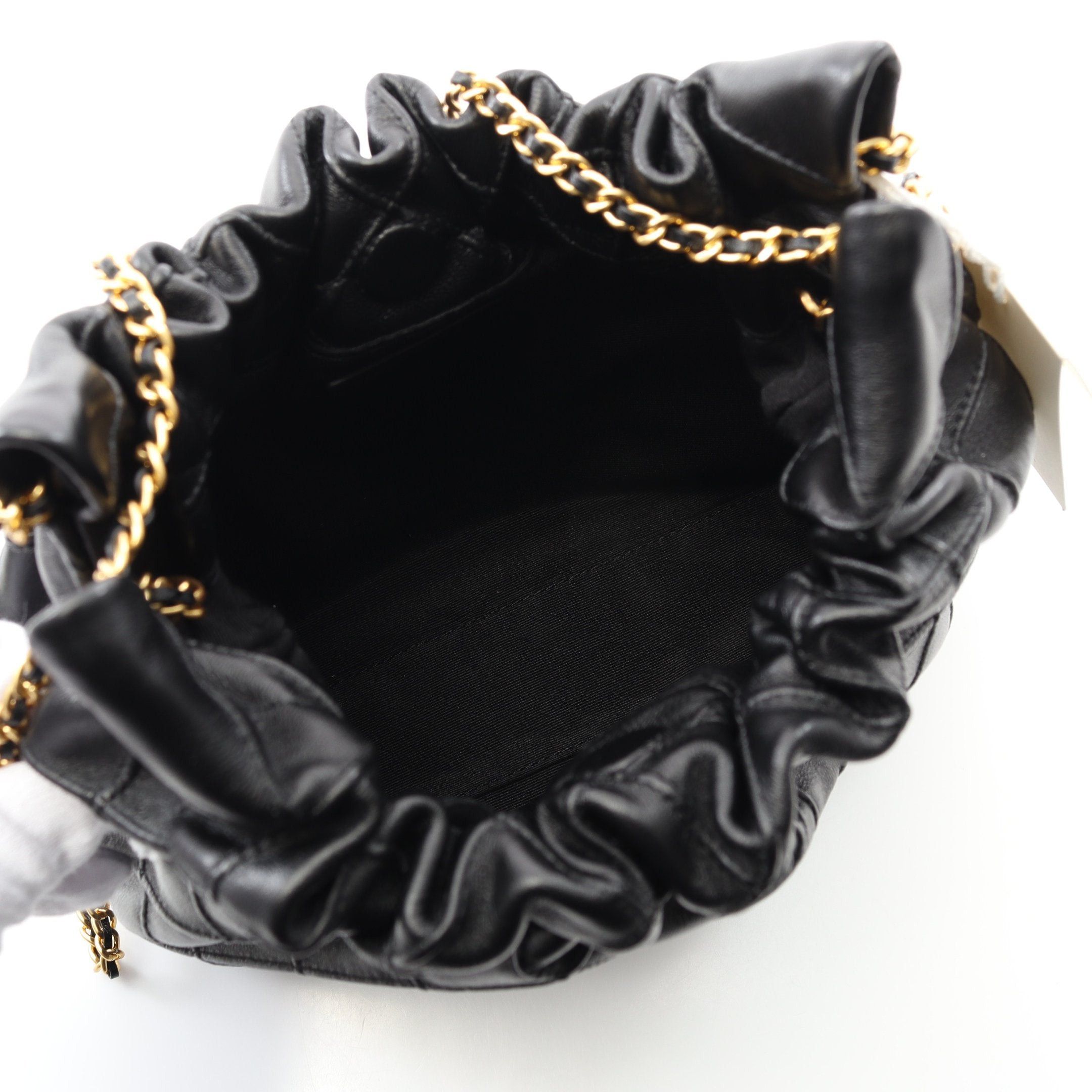 Tory Burch Tory Burch Fleming Mini Chain Shoulder Bag Leather Black Size ONE SIZE - 3 Thumbnail