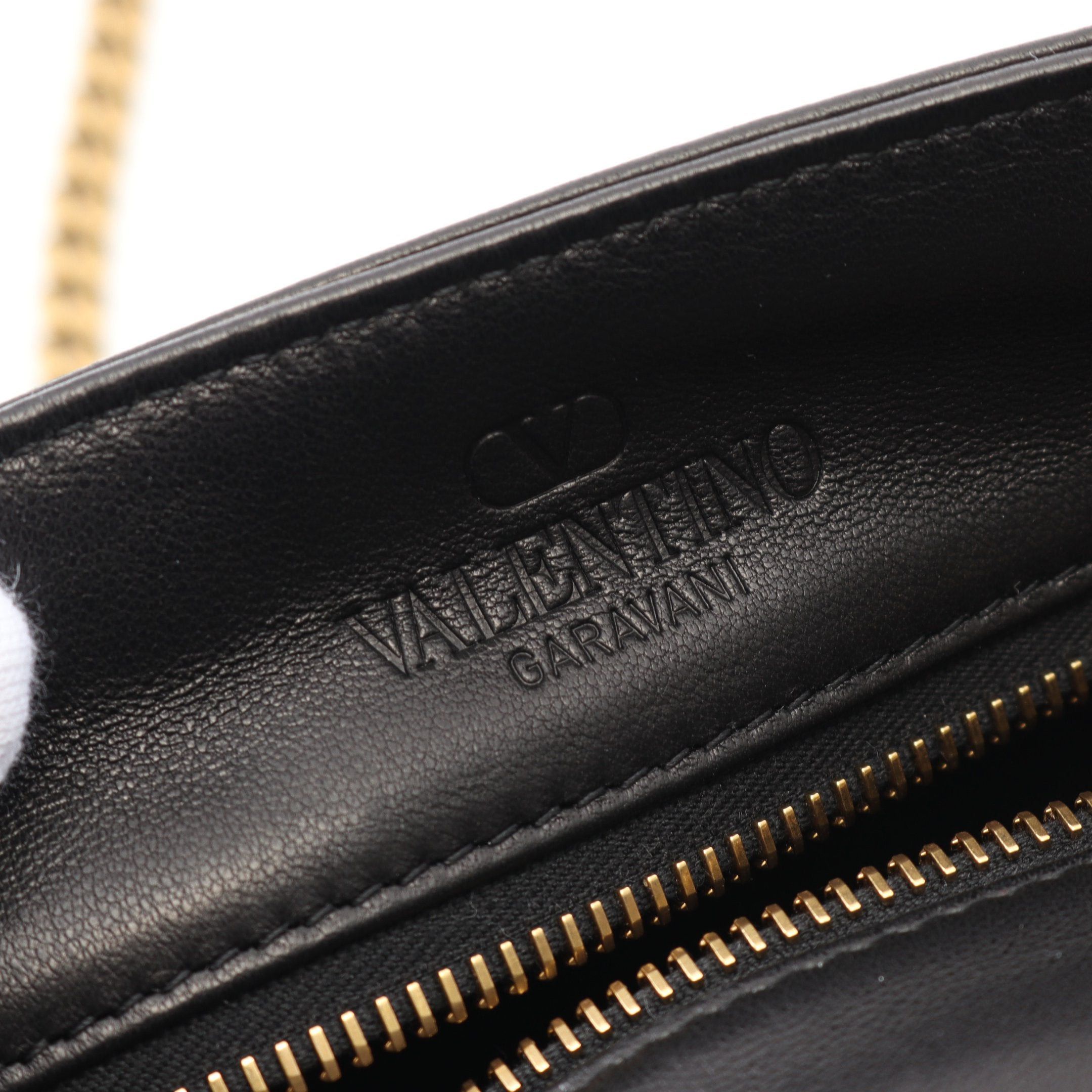 Valentino Valentino Small Viva Superstar Chain Shoulder Bag Leather Black Light Brown Size ONE SIZE - 4 Thumbnail