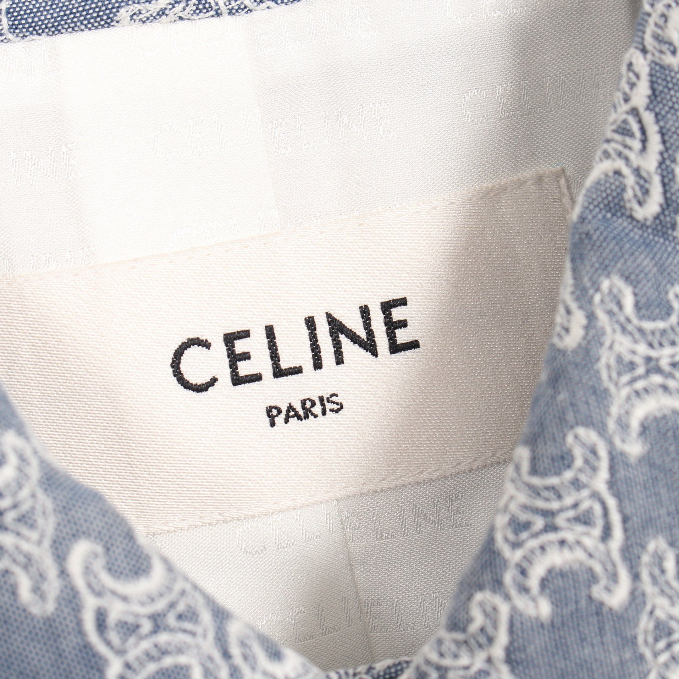 Celine Celine Triomphe Jacket Cotton Blue Size ONE SIZE - 3 Thumbnail