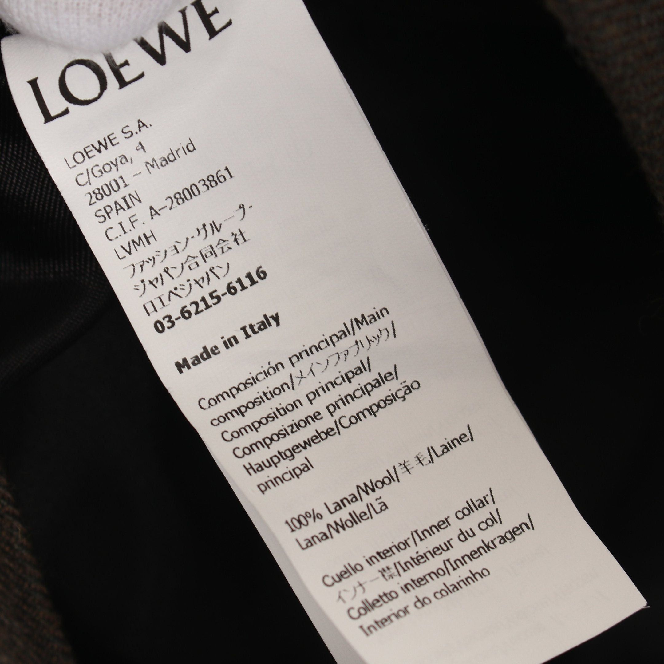 Loewe Loewe Double Breasted Tailored Jacket Wool Khaki Green Size ONE SIZE - 4 Thumbnail