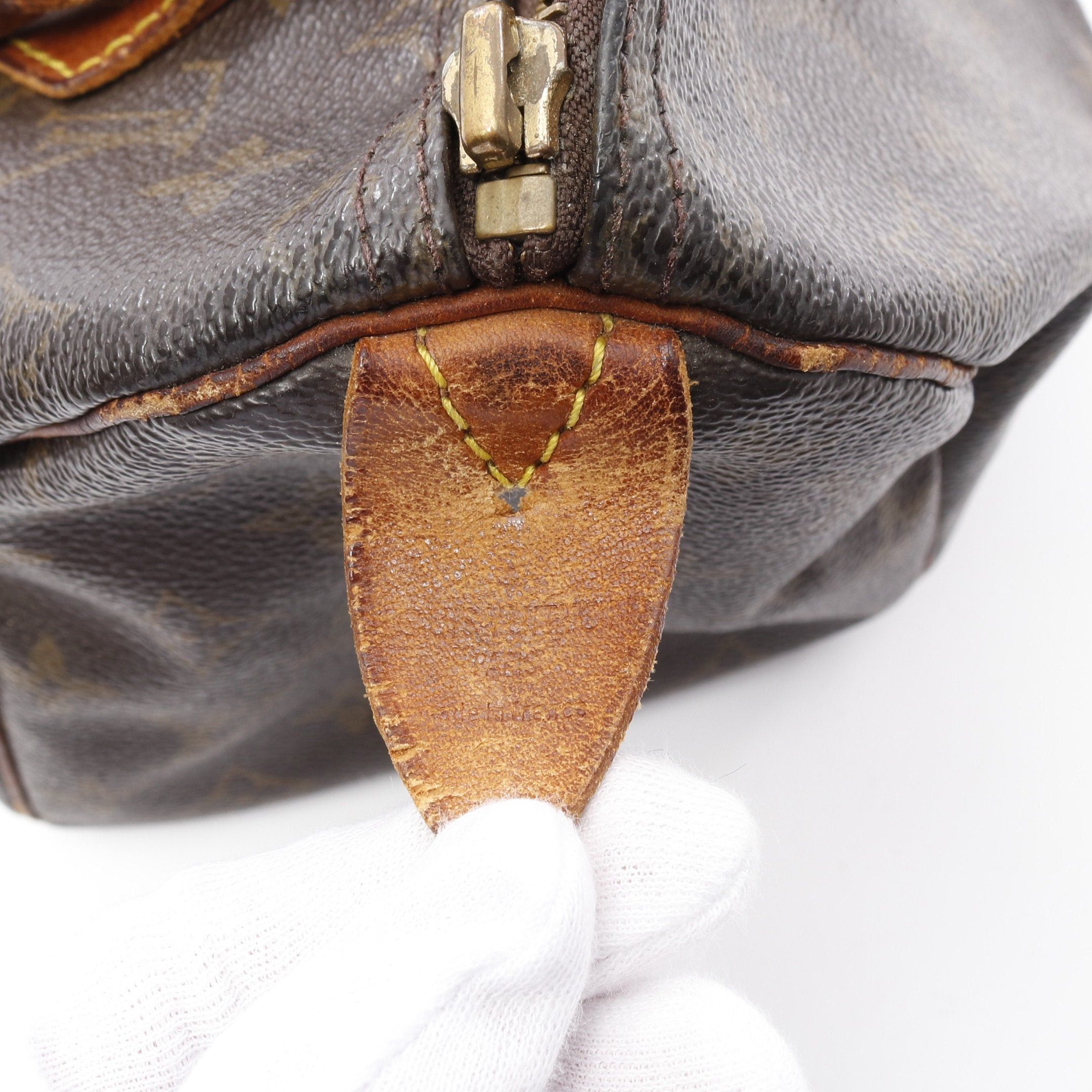 Louis Vuitton Louis Vuitton Speedy 25 Monogram Handbag Leather Brown Size ONE SIZE - 4 Thumbnail