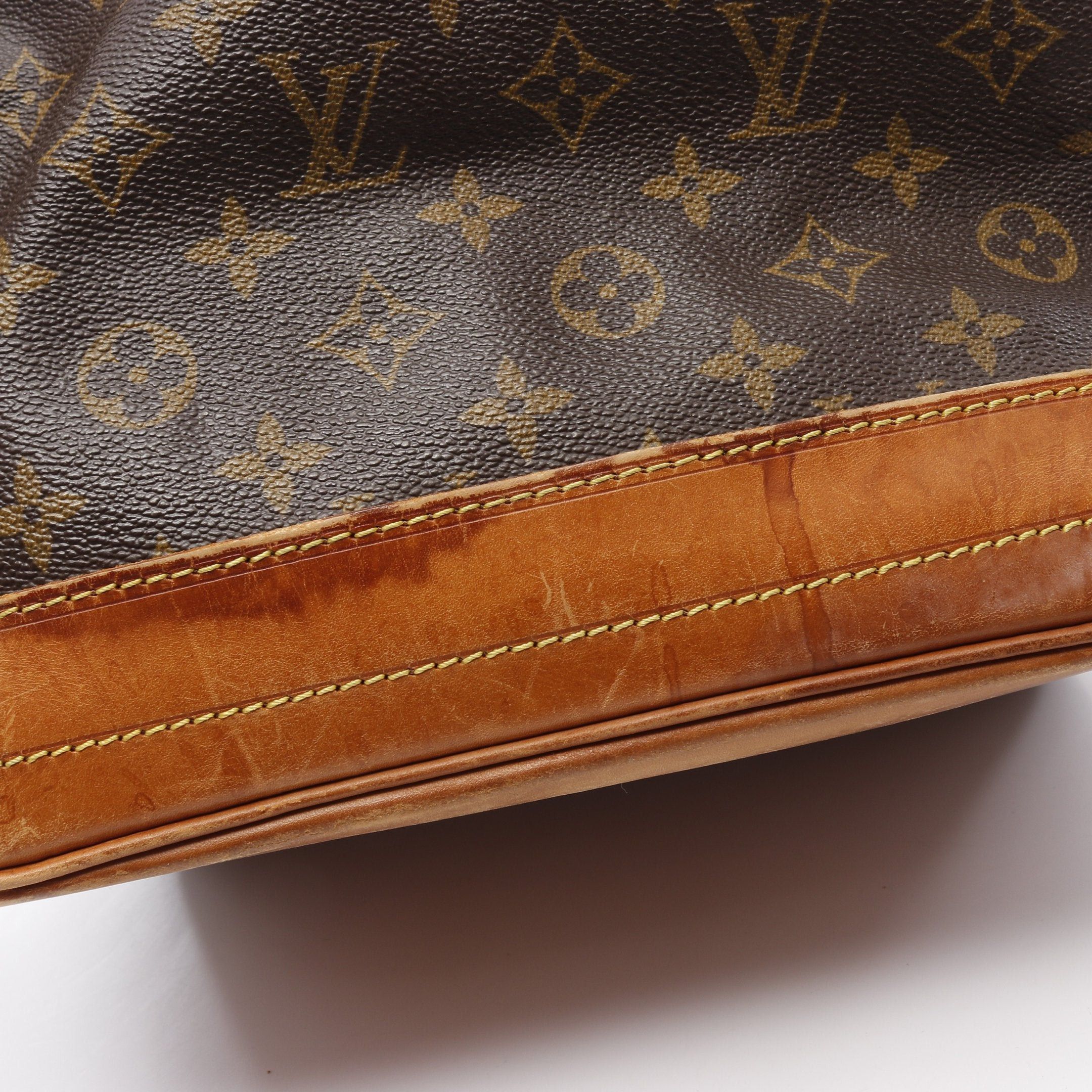 Louis Vuitton Louis Vuitton Noe Monogram Shoulder Bag Leather Brown Size ONE SIZE - 8 Thumbnail