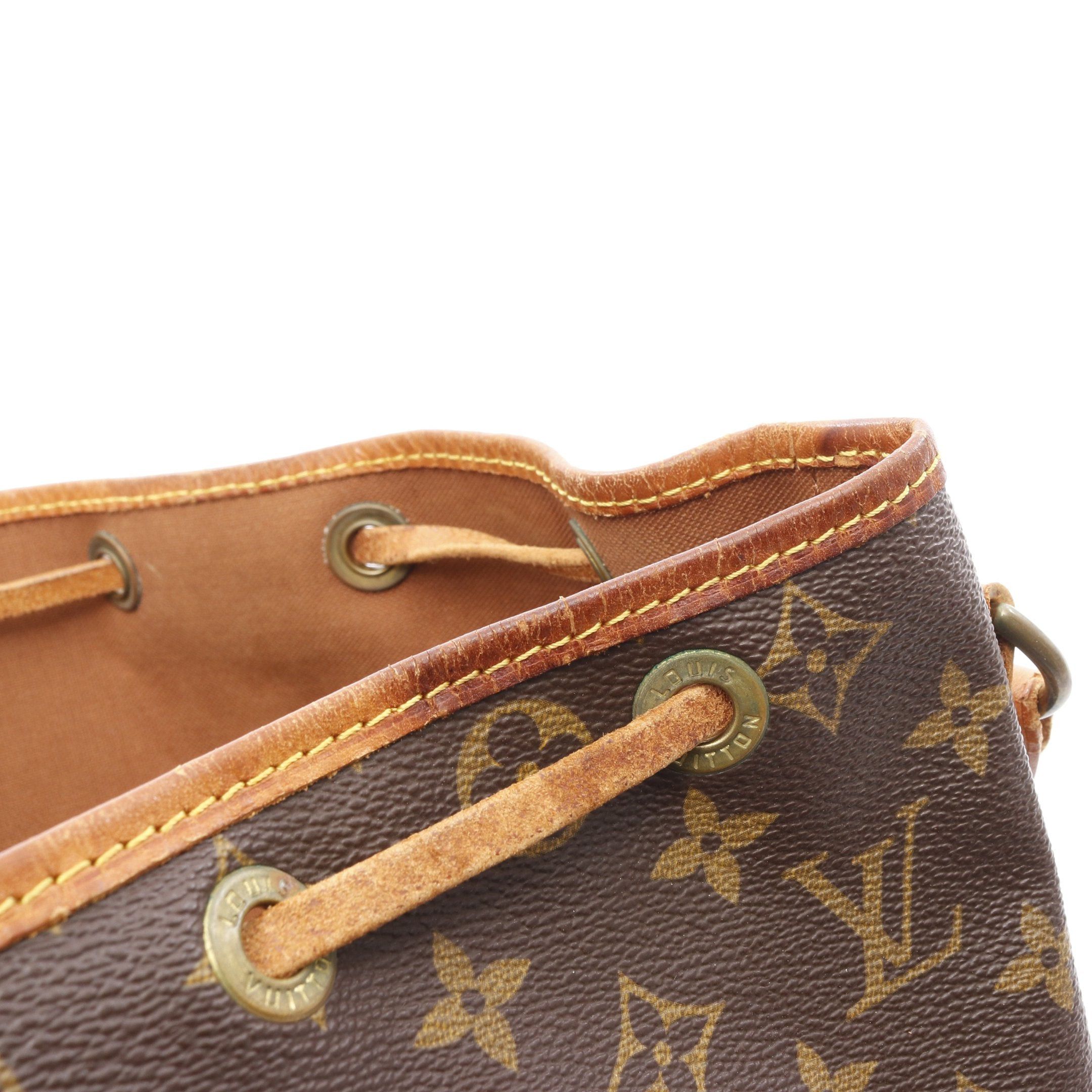 Louis Vuitton Louis Vuitton Noe Monogram Shoulder Bag Leather Brown Size ONE SIZE - 7 Thumbnail