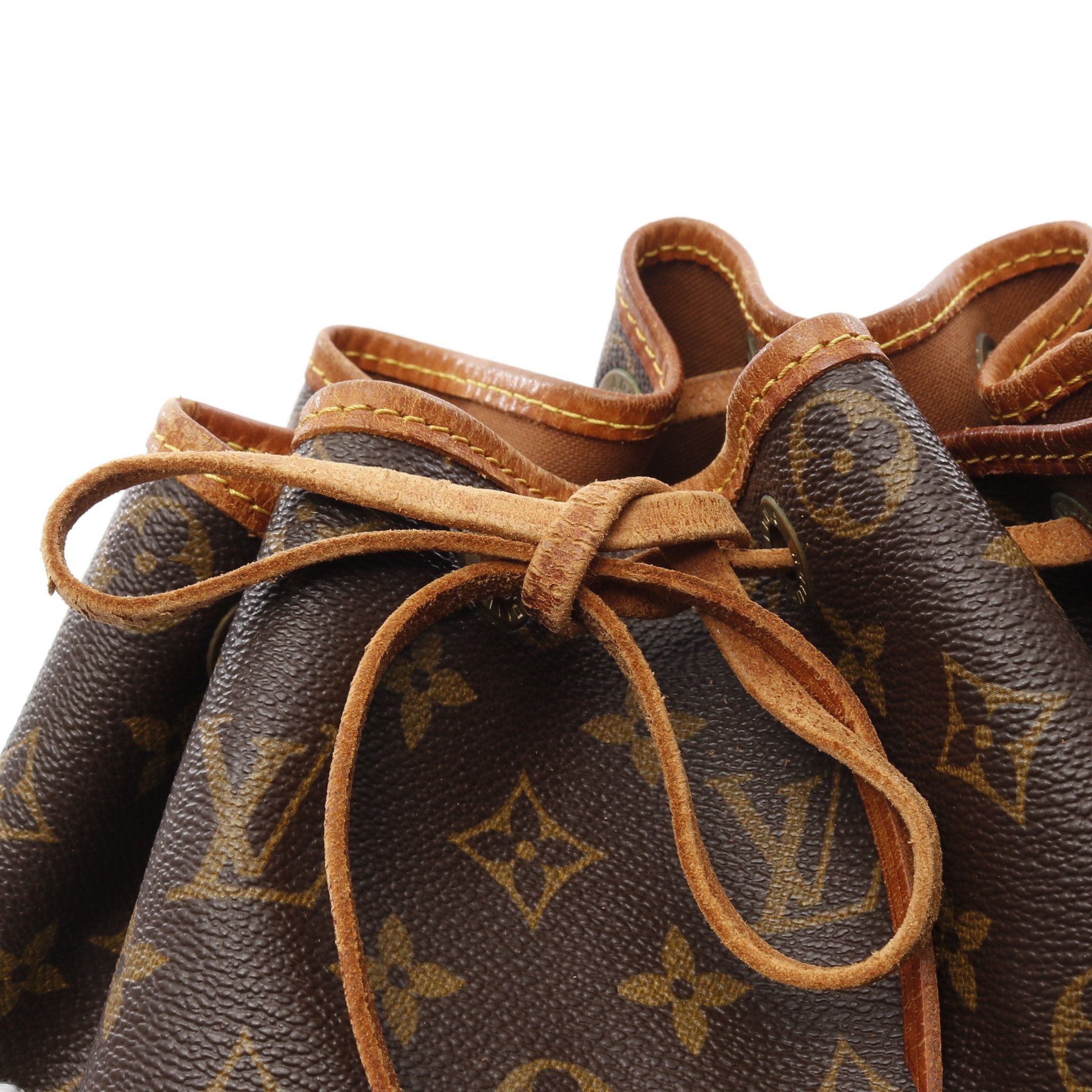 Louis Vuitton Louis Vuitton Noe Monogram Shoulder Bag Leather Brown Size ONE SIZE - 11 Thumbnail