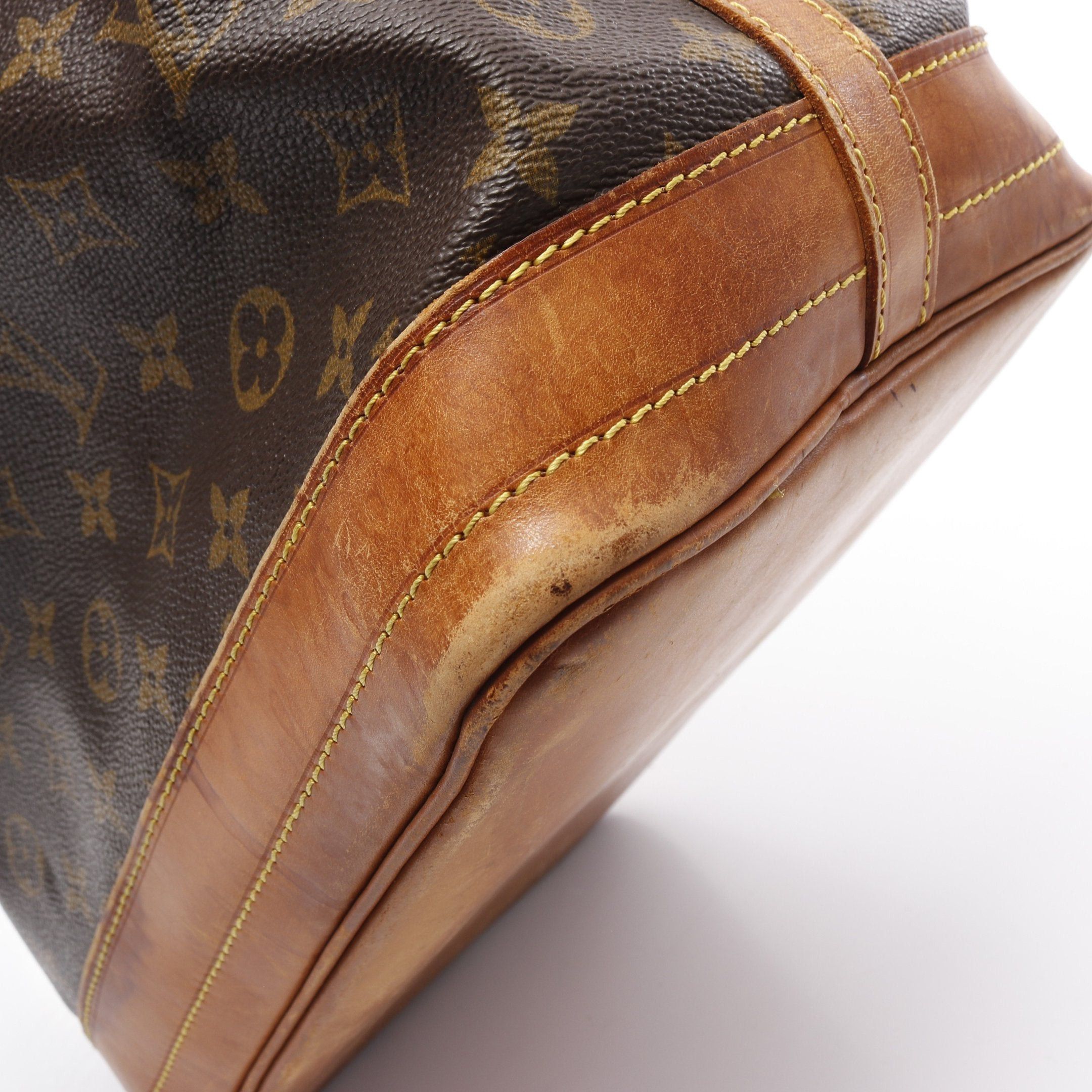 Louis Vuitton Louis Vuitton Noe Monogram Shoulder Bag Leather Brown Size ONE SIZE - 9 Thumbnail