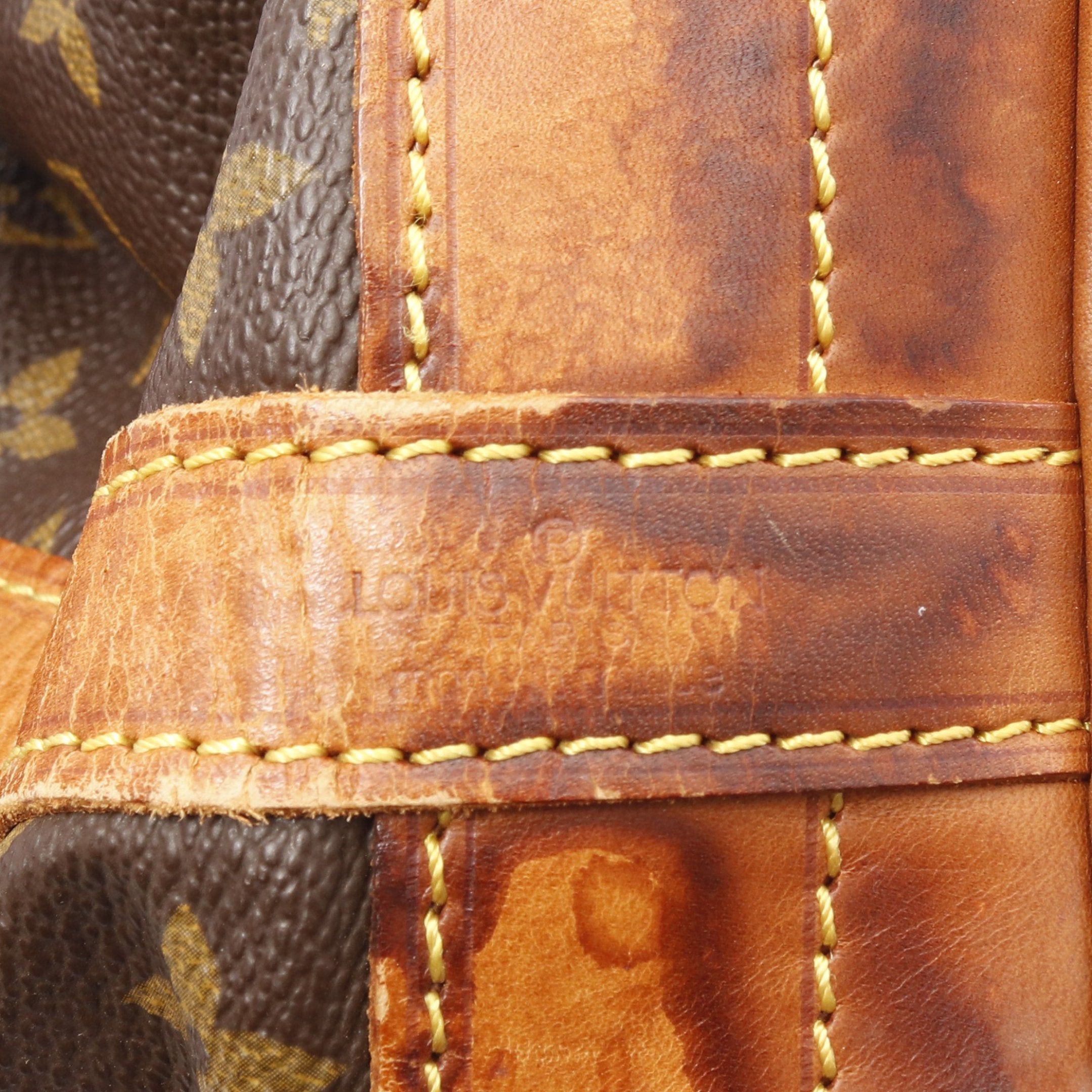 Louis Vuitton Louis Vuitton Noe Monogram Shoulder Bag Leather Brown Size ONE SIZE - 4 Thumbnail