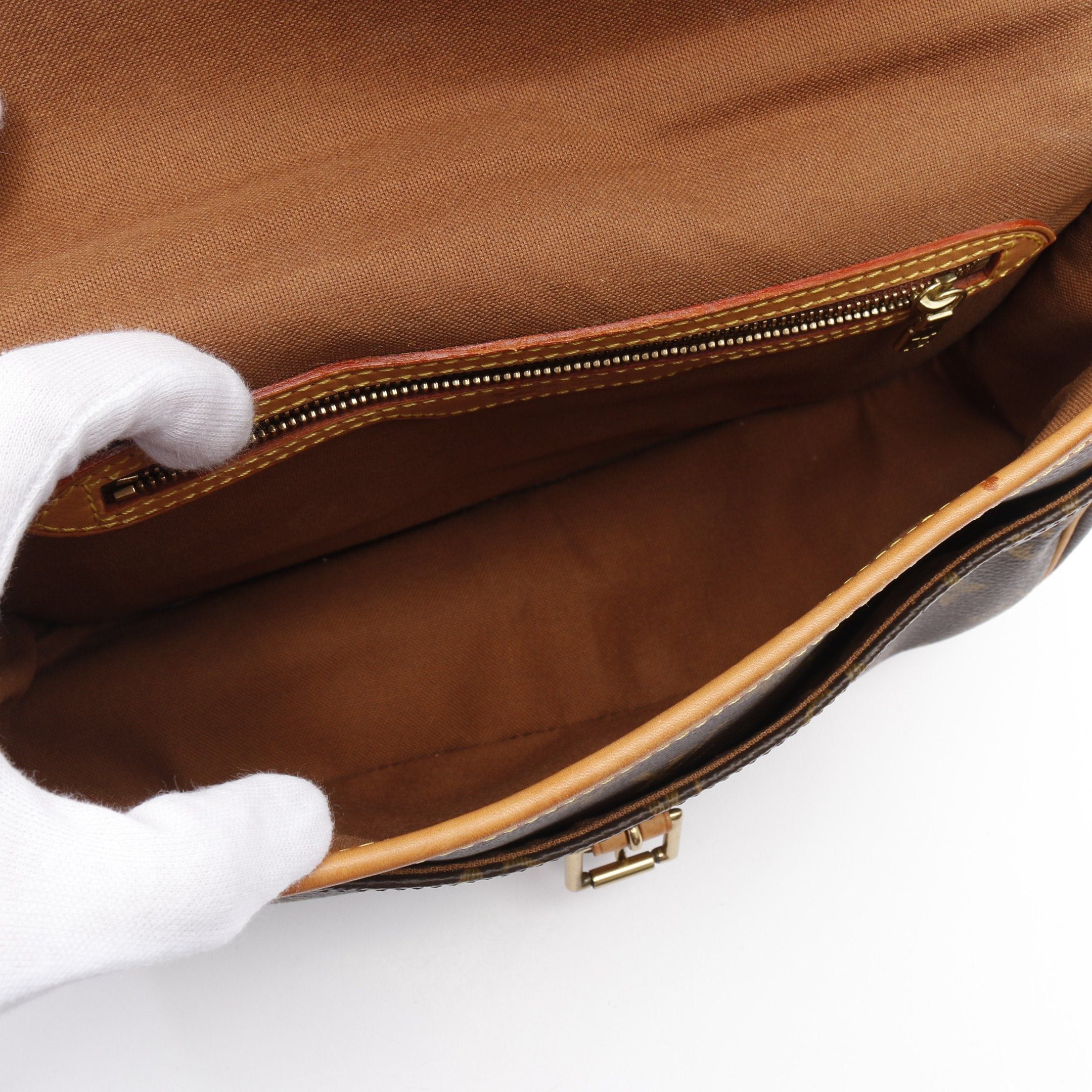 Louis Vuitton Louis Vuitton Sologne Monogram Shoulder Bag Leather Brown Size ONE SIZE - 3 Thumbnail