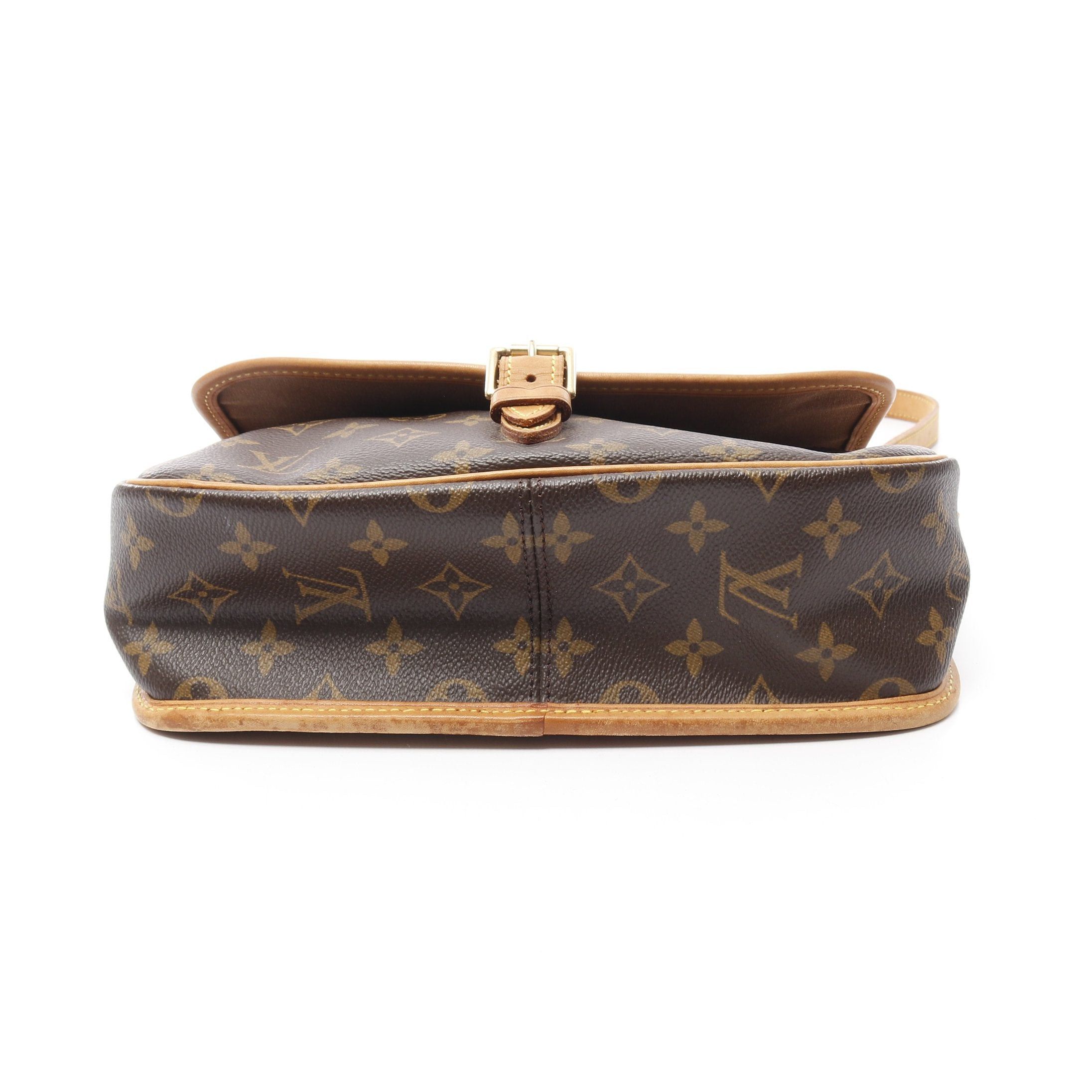 Louis Vuitton Louis Vuitton Sologne Monogram Shoulder Bag Leather Brown Size ONE SIZE - 14 Thumbnail