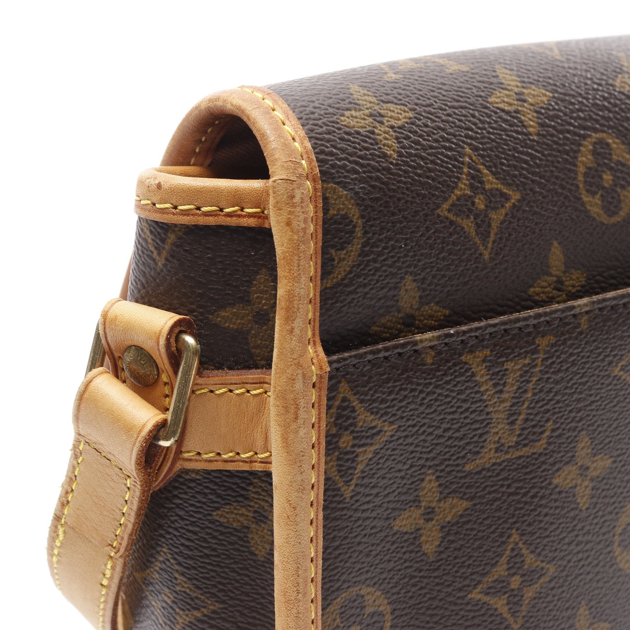 Louis Vuitton Louis Vuitton Sologne Monogram Shoulder Bag Leather Brown Size ONE SIZE - 13 Thumbnail