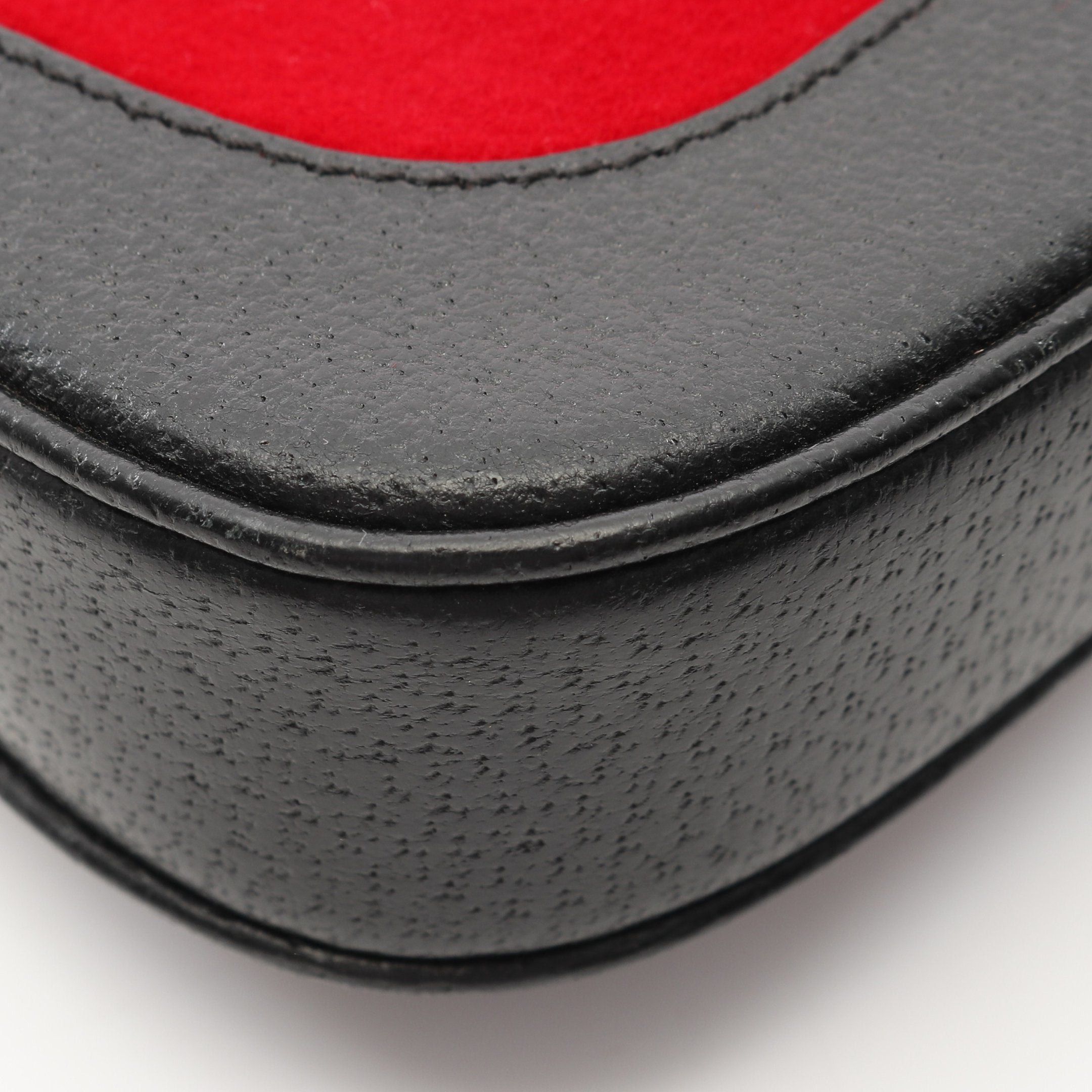 Gucci Gucci Jackie One Shoulder Bag Wool Leather Red Black Size ONE SIZE - 7 Thumbnail