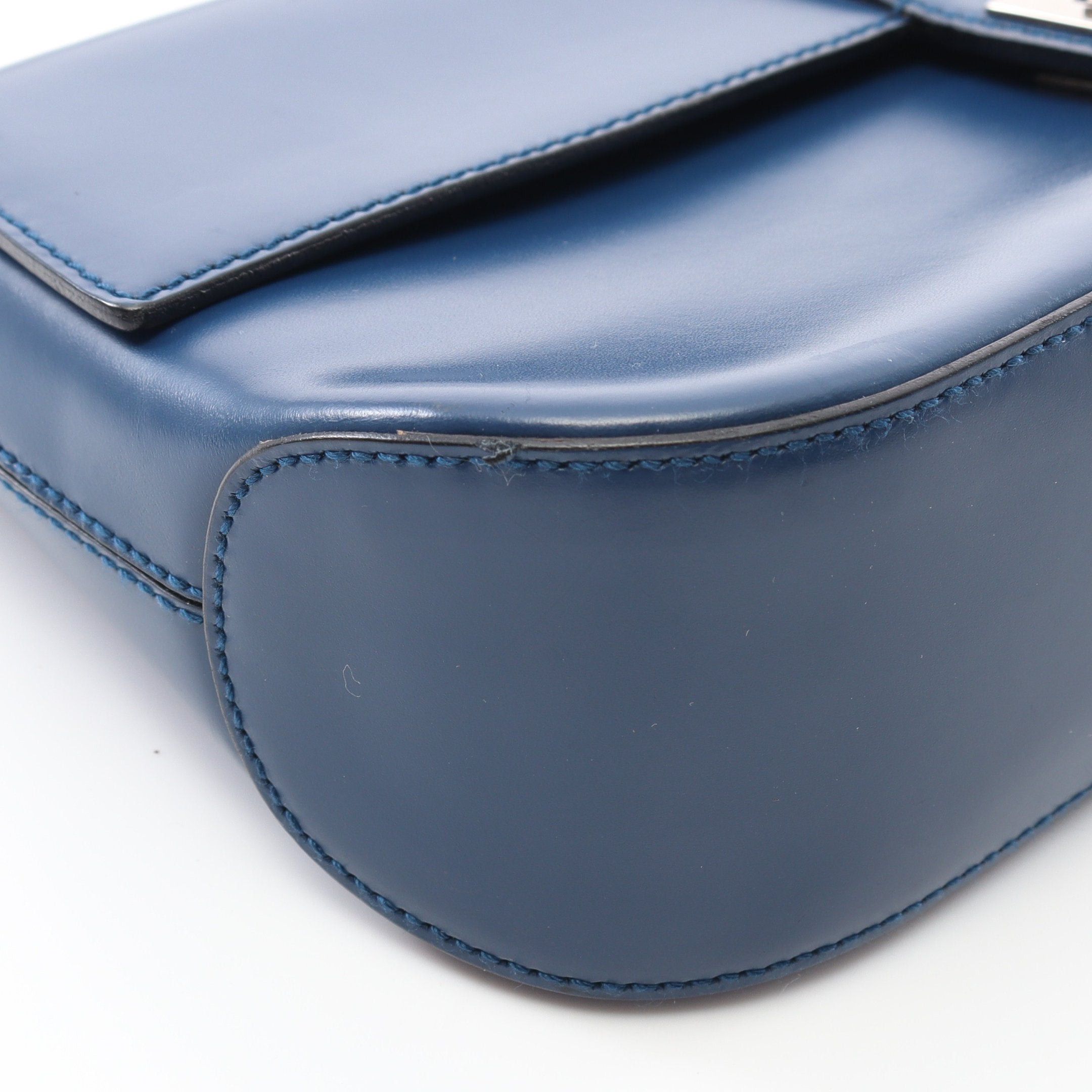 Salvatore Ferragamo Salvatore Ferragamo Gancini Handbag Leather Blue Size ONE SIZE - 5 Thumbnail