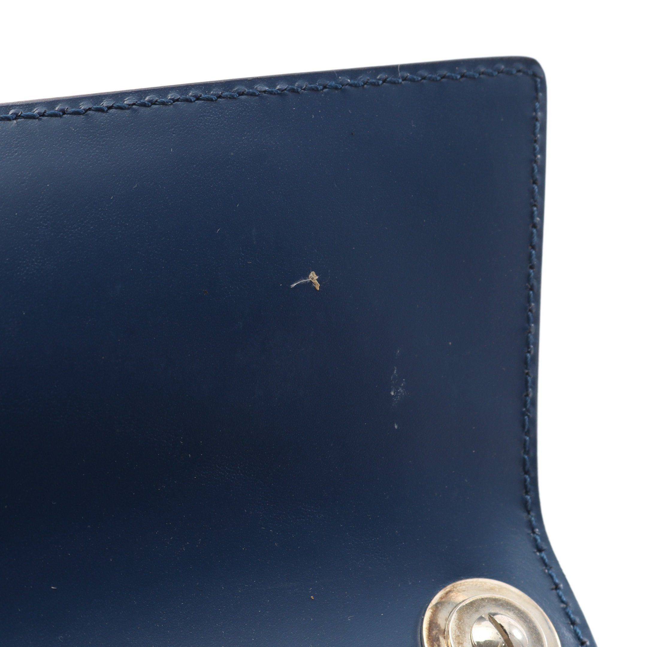Salvatore Ferragamo Salvatore Ferragamo Gancini Handbag Leather Blue Size ONE SIZE - 9 Thumbnail