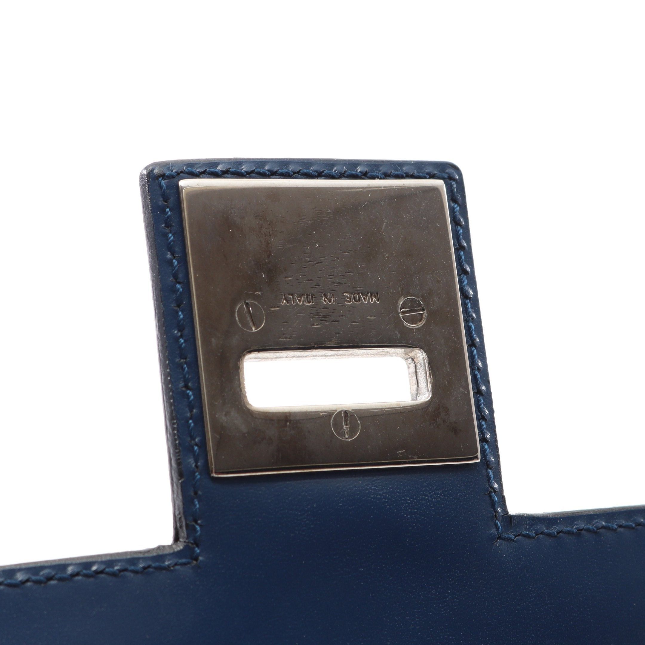 Salvatore Ferragamo Salvatore Ferragamo Gancini Handbag Leather Blue Size ONE SIZE - 10 Thumbnail