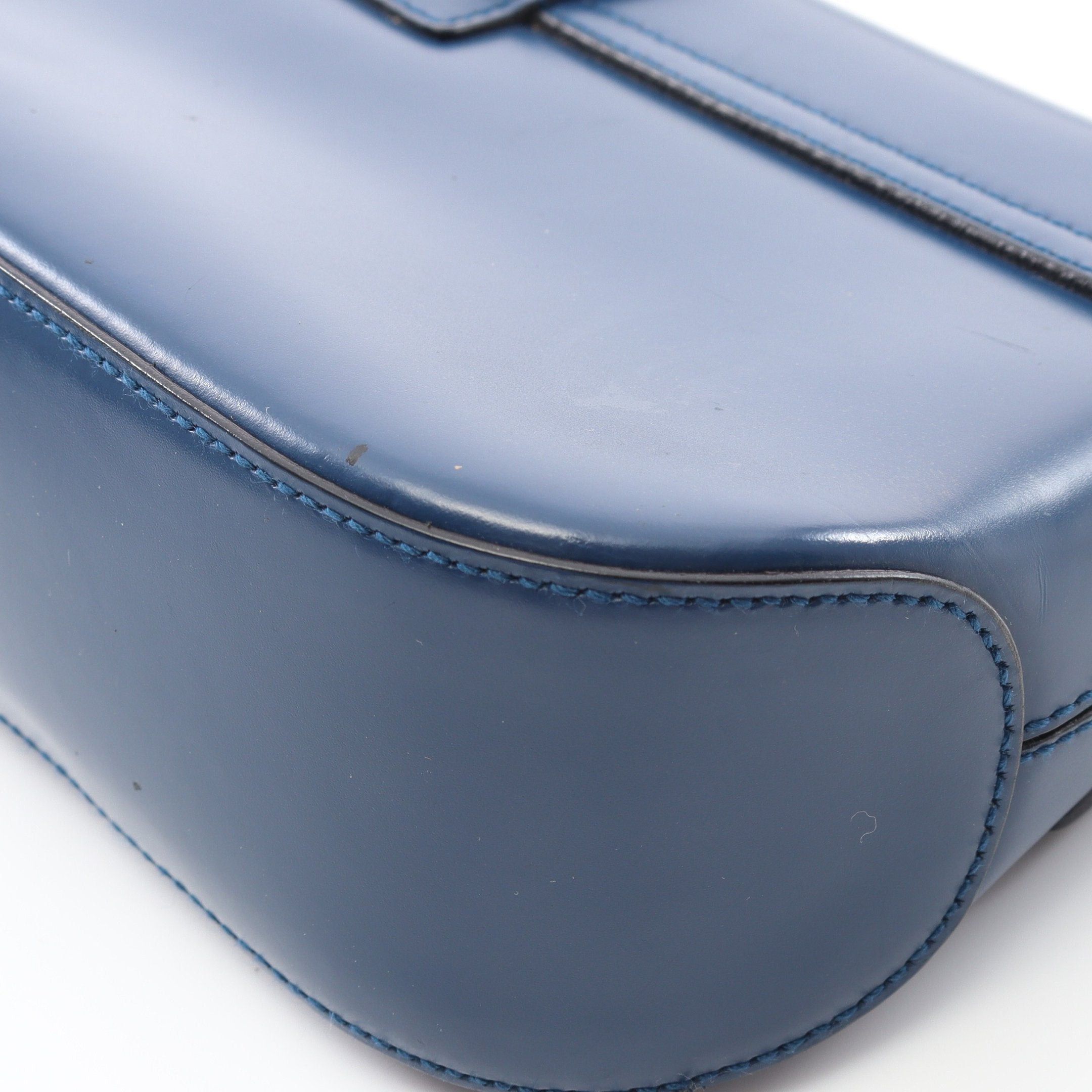 Salvatore Ferragamo Salvatore Ferragamo Gancini Handbag Leather Blue Size ONE SIZE - 6 Thumbnail