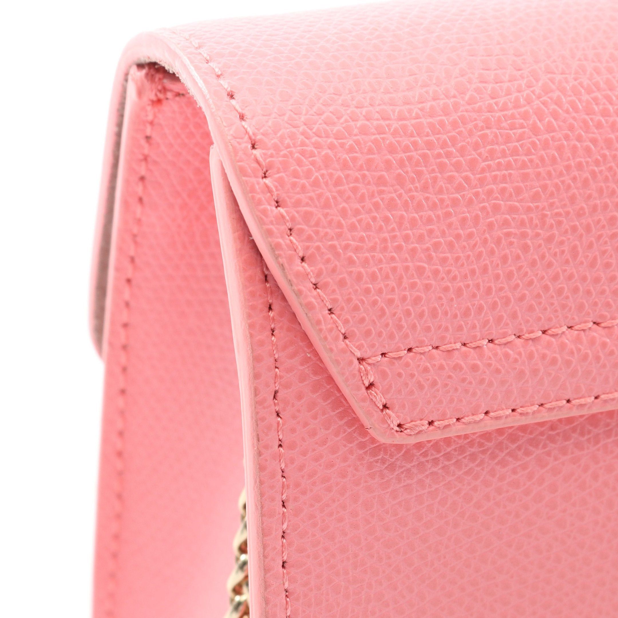 Furla Furla Metropolis Mini Chain Shoulder Bag Leather Pink Size ONE SIZE - 7 Thumbnail