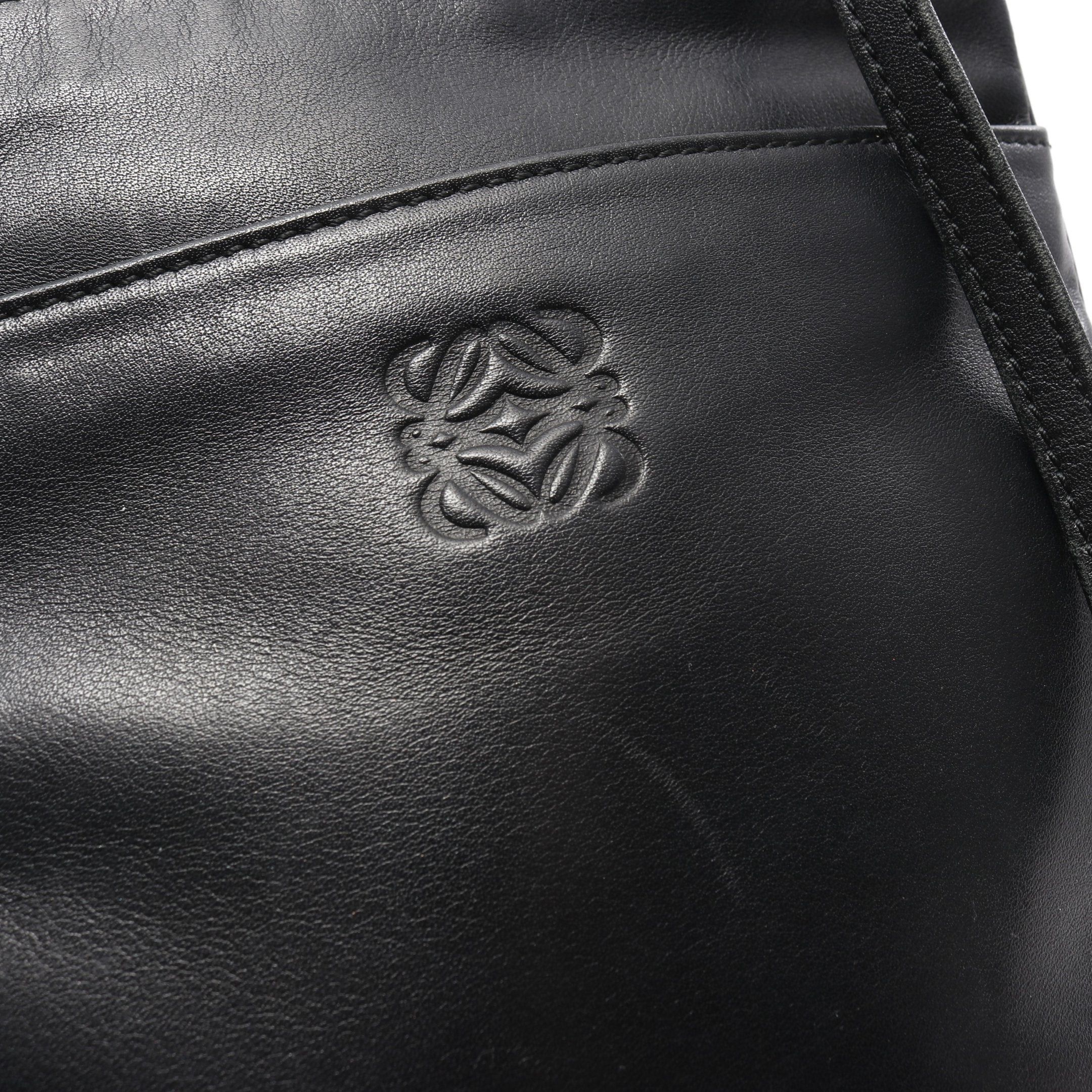 Loewe Loewe Anagram Sacoche Shoulder Bag Leather Black Size ONE SIZE - 7 Thumbnail