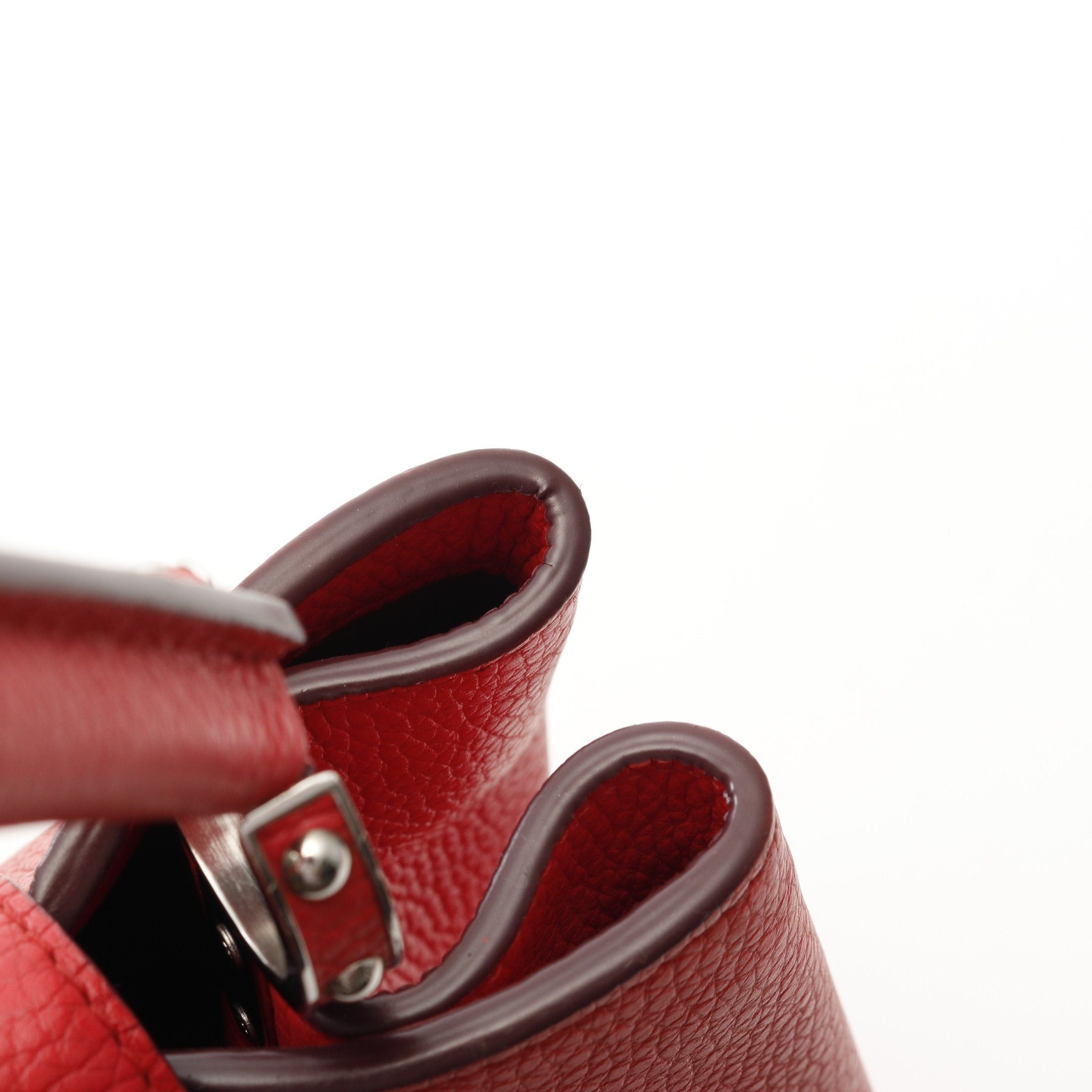 Louis Vuitton Louis Vuitton Parnassea Capucines Mm Coquelicot Handbag Taurillon Leather Red Size ONE SIZE - 10 Thumbnail