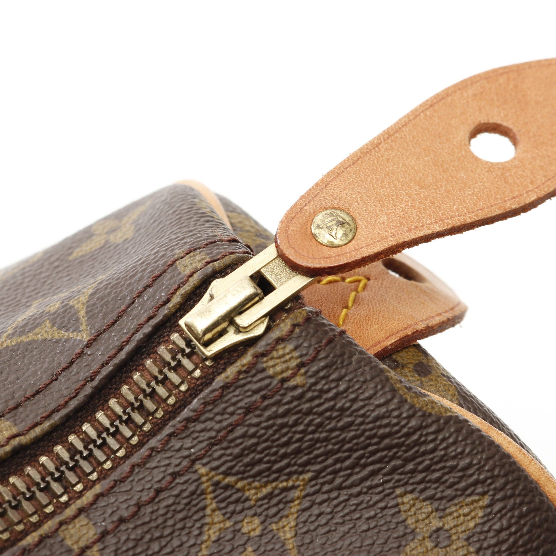 Louis Vuitton Louis Vuitton Speedy 30 Monogram Handbag Leather Brown Size ONE SIZE - 10 Thumbnail