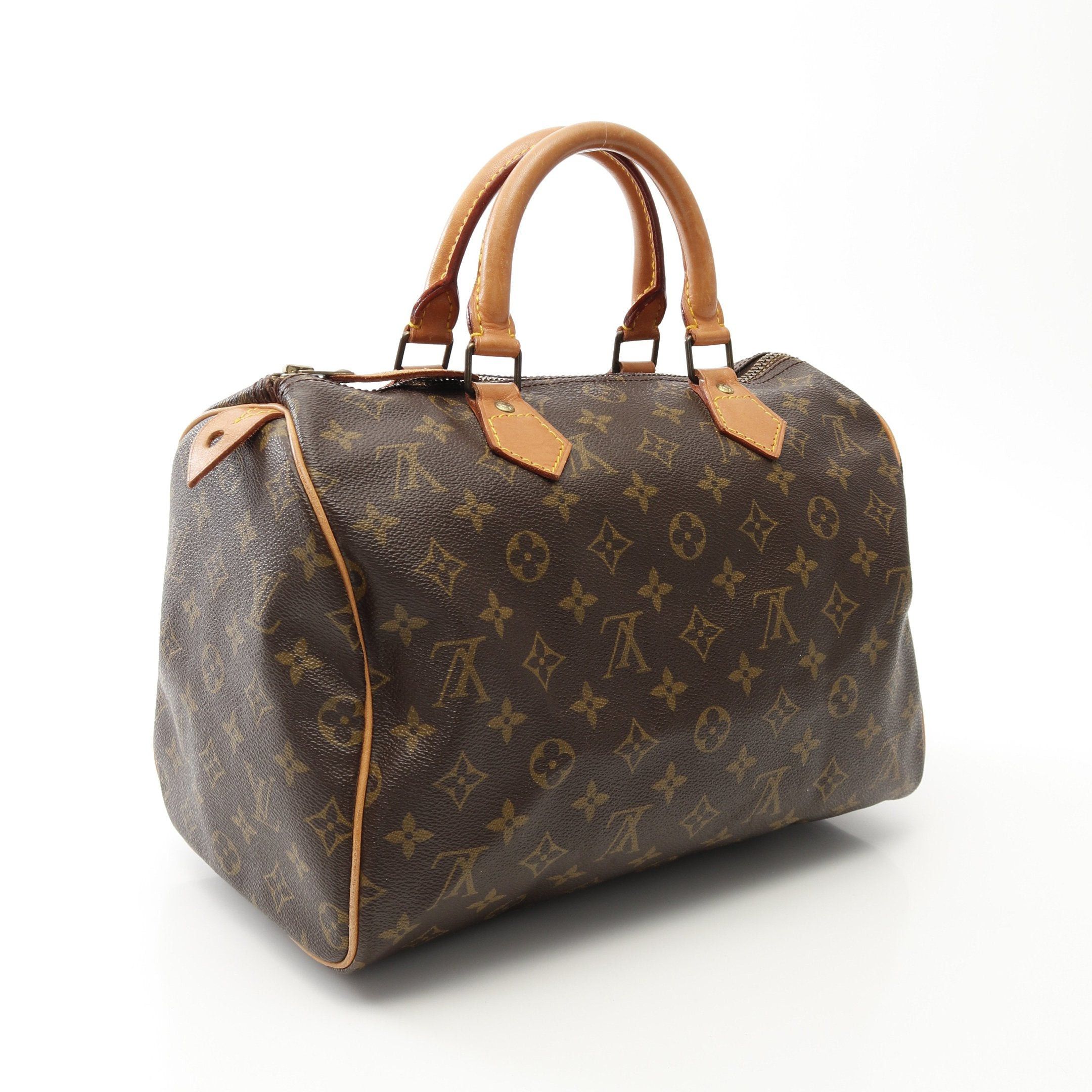 Louis Vuitton Louis Vuitton Speedy 30 Monogram Handbag Leather Brown Size ONE SIZE - 2 Thumbnail