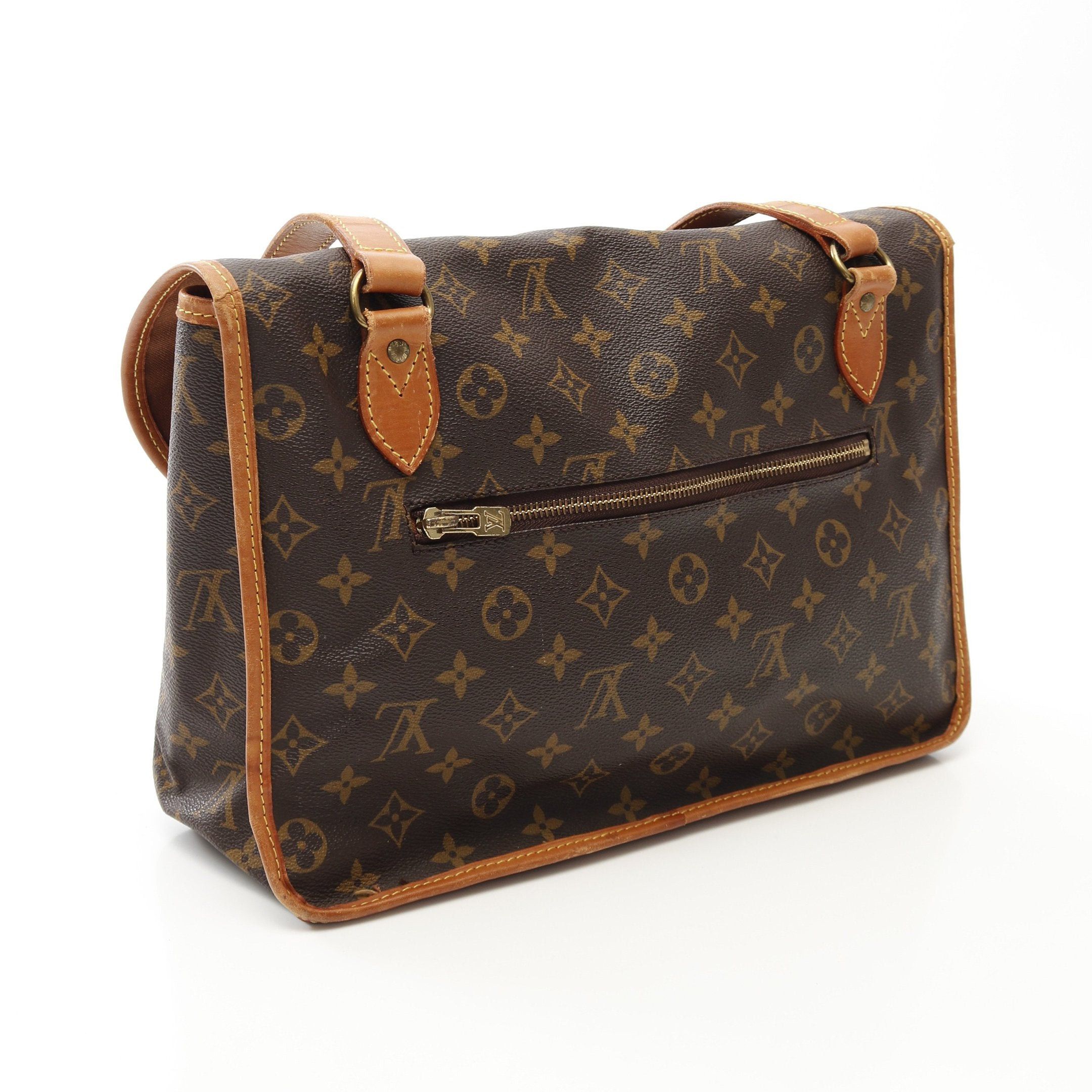 Louis Vuitton Louis Vuitton Gibeciere Mm Monogram Shoulder Bag Leather Brown Size ONE SIZE - 2 Thumbnail