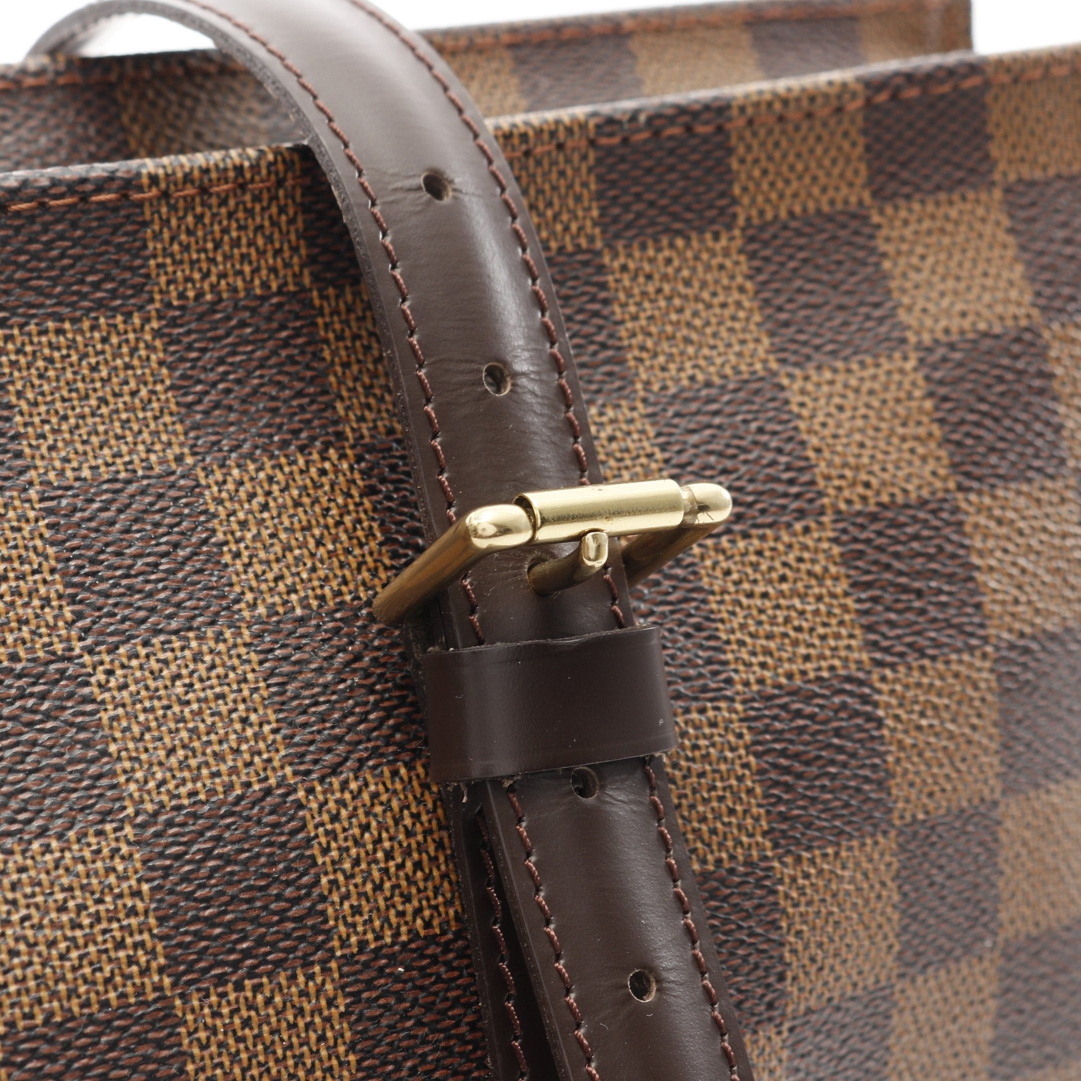 Louis Vuitton Louis Vuitton Chelsea Damier Ebene Shoulder Bag Tote Leather Brown Size ONE SIZE - 9 Thumbnail