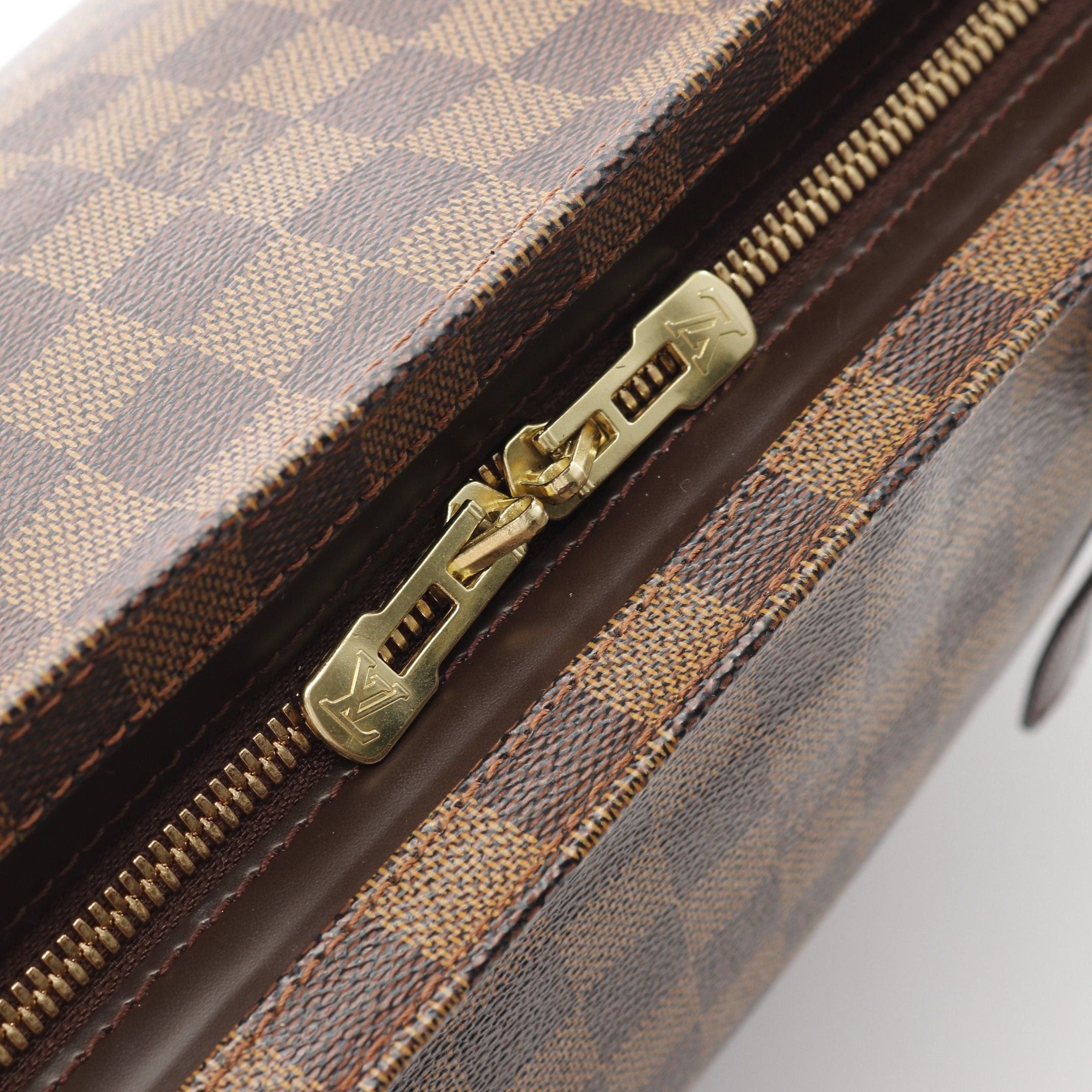Louis Vuitton Louis Vuitton Chelsea Damier Ebene Shoulder Bag Tote Leather Brown Size ONE SIZE - 10 Thumbnail