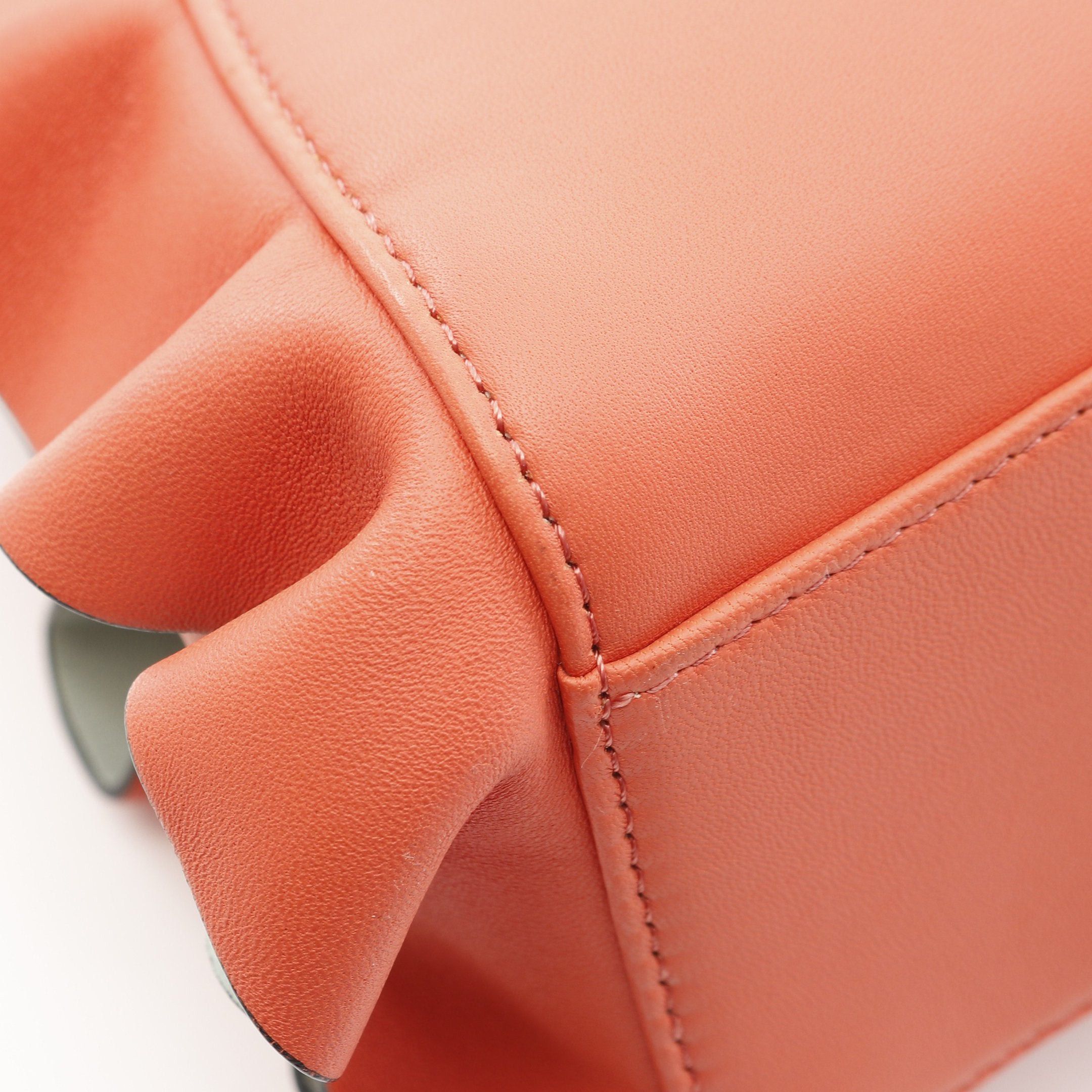 Fendi Fendi Ｍini Peekaboo Handbag Leather Coral Orange Size ONE SIZE - 5 Thumbnail