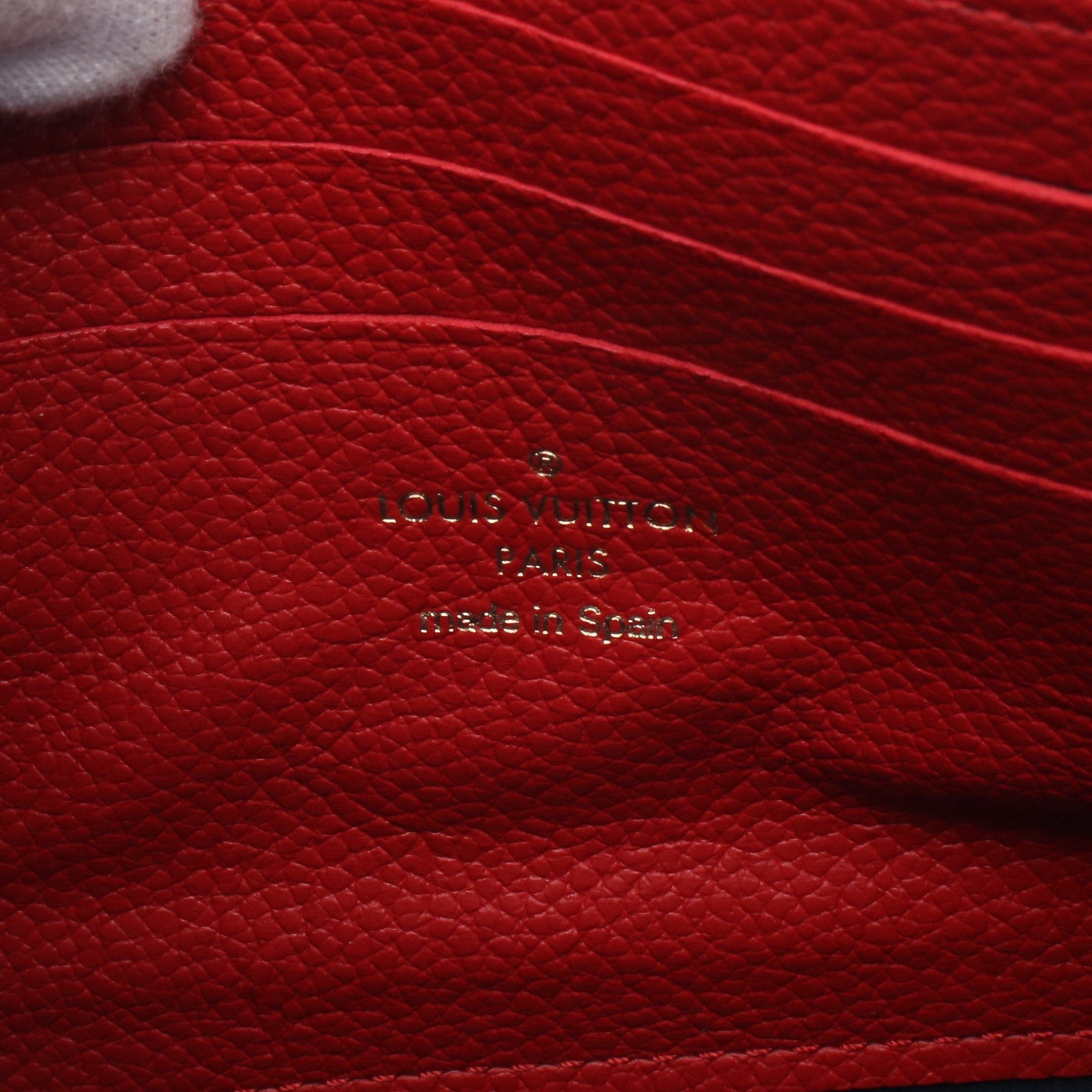 Louis Vuitton Louis Vuitton Pochette Double Zip Monogram Empreinte Marine Rouge Chain Shoulder Bag Leather Navy Red Size ONE SIZE - 4 Thumbnail